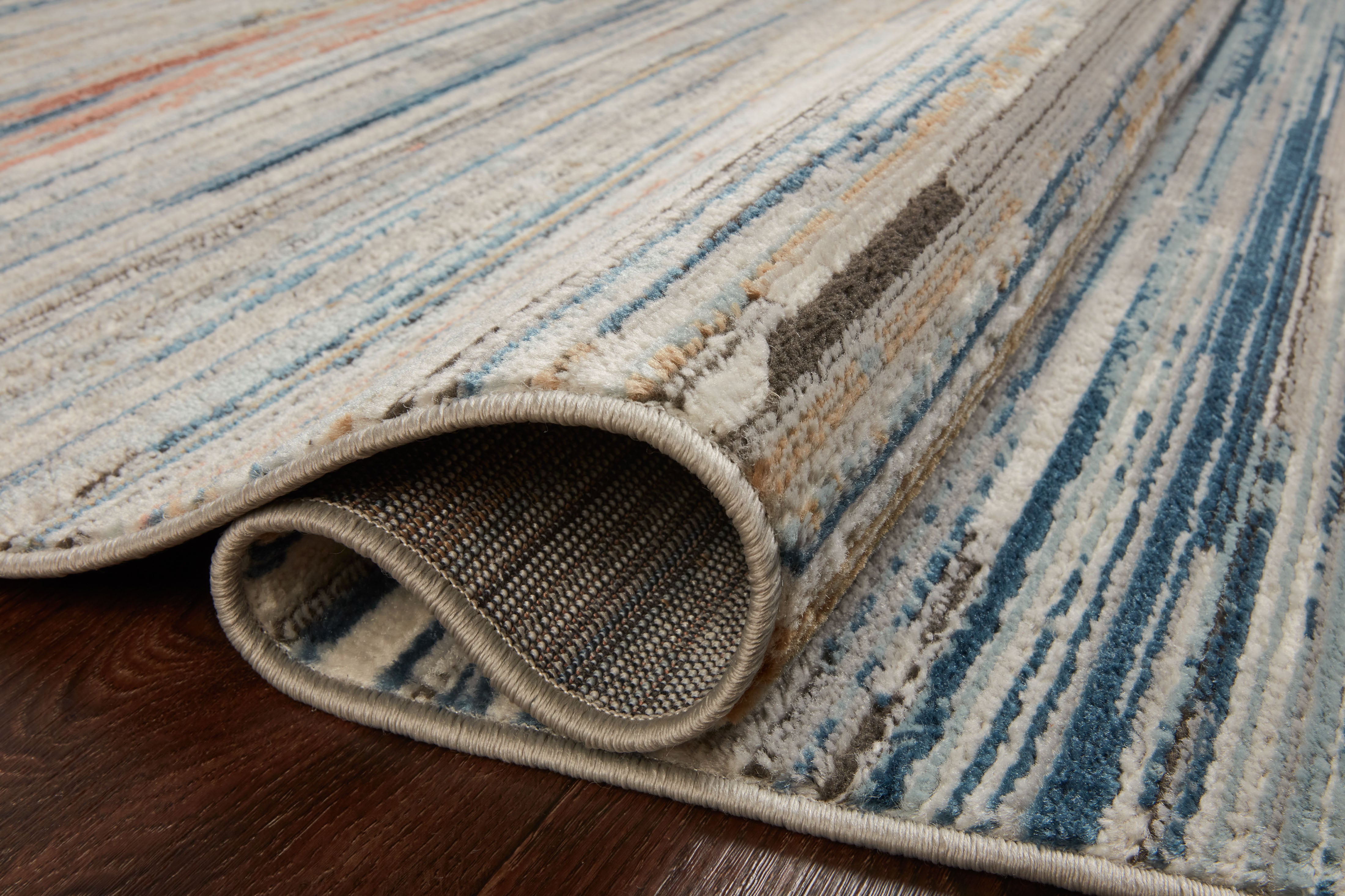 Loloi Bianca Pebble / Multi Rug RUGS - synthetic Loloi