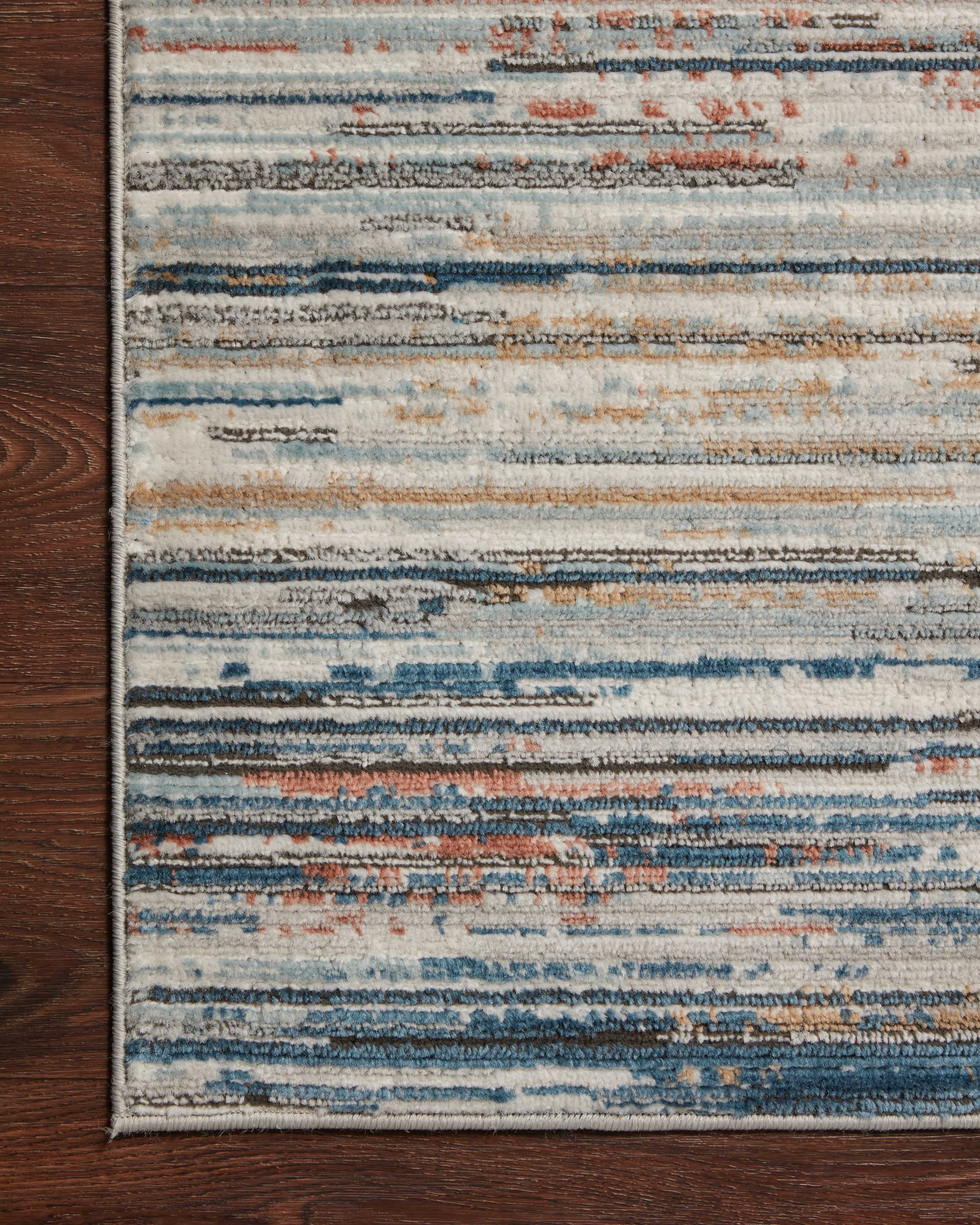 Loloi Bianca Pebble / Multi Rug RUGS - synthetic Loloi