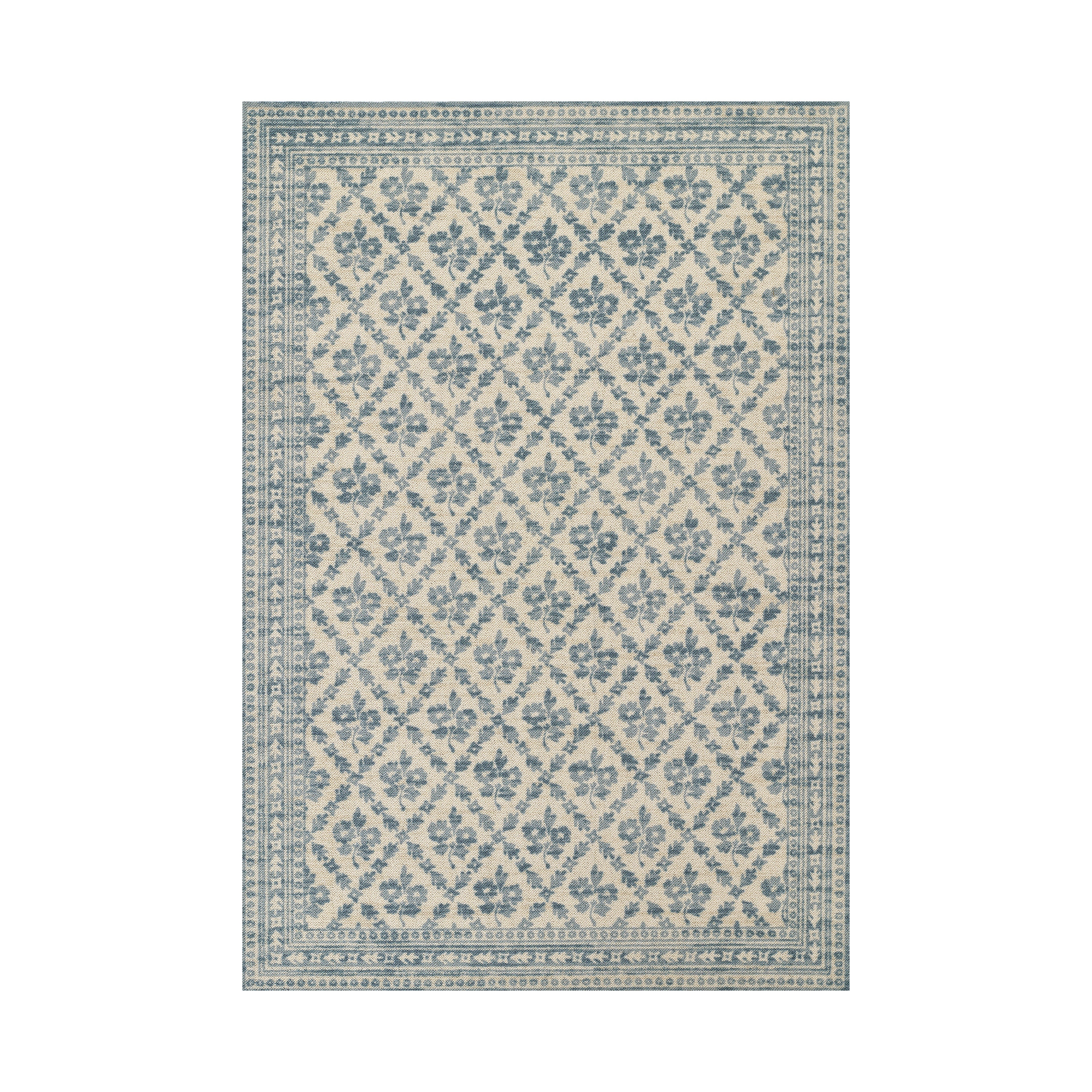 Bellbury Lattice Rug RUGS - wool Momeni Blue 2' x 3'