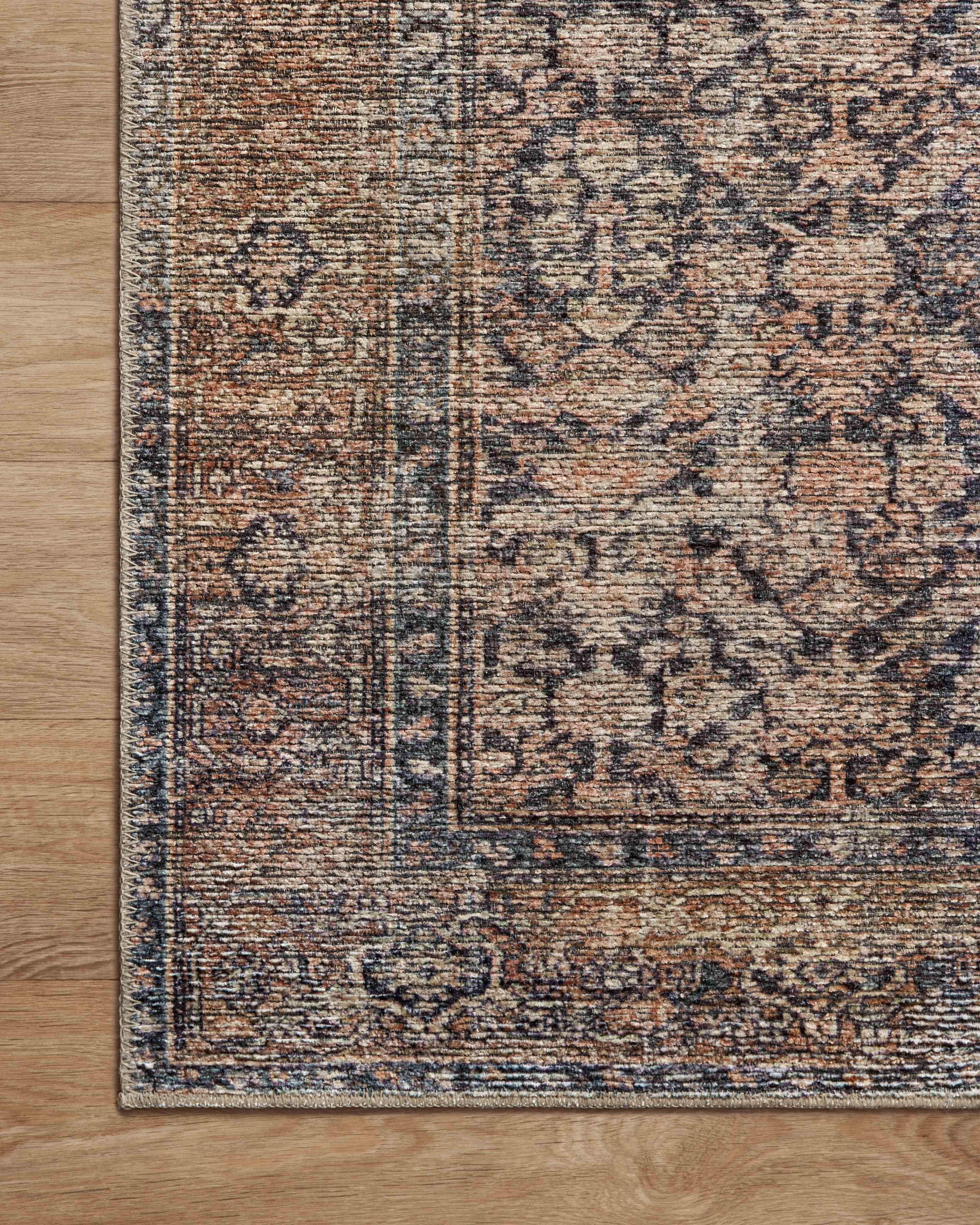 Amber Lewis x Loloi Billie Ink / Salmon Rug 0-patterned rugs Loloi