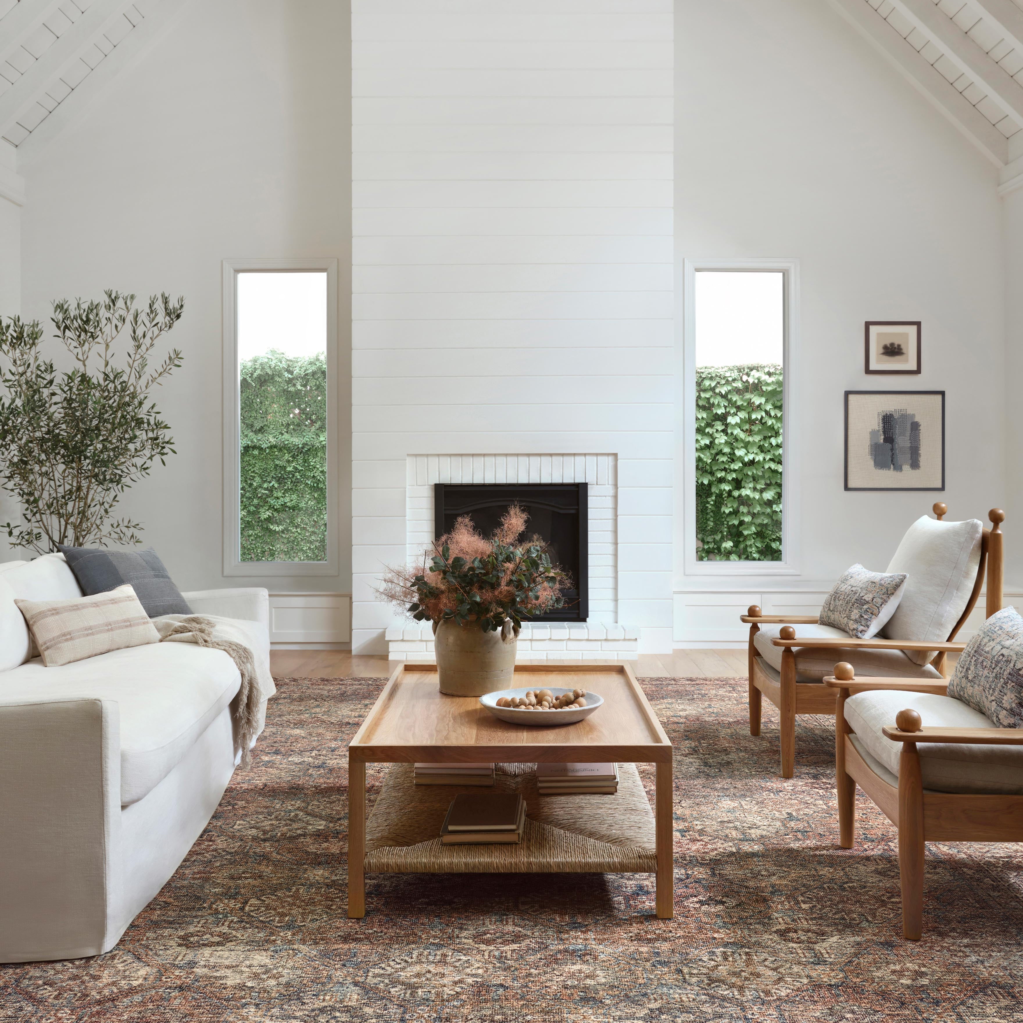 Amber Lewis x Loloi Billie Aqua / Rust Rug 0-patterned rugs Loloi