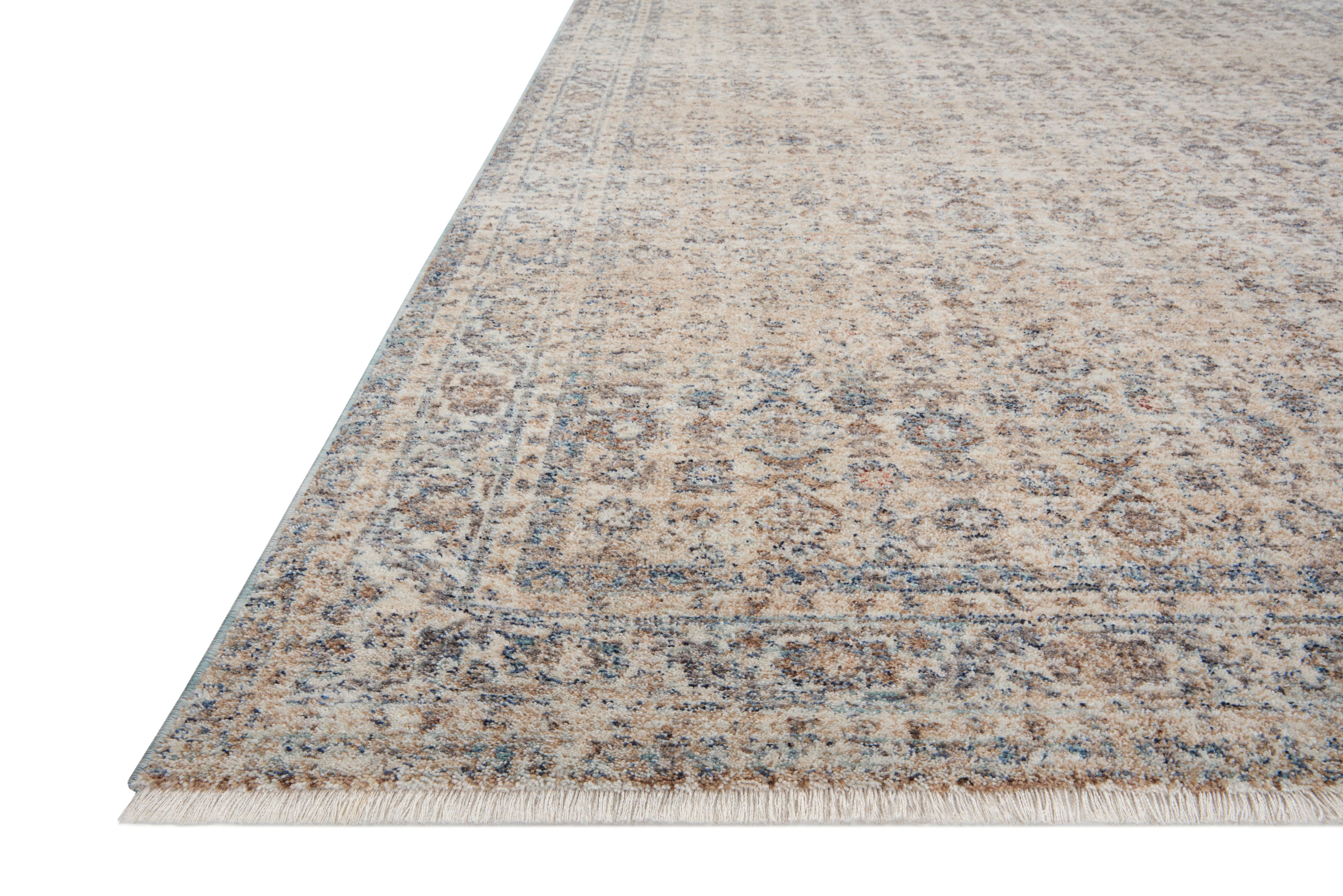 Angela Rose x Loloi Blake Beige/ Denim Rug 0-RUGS Loloi