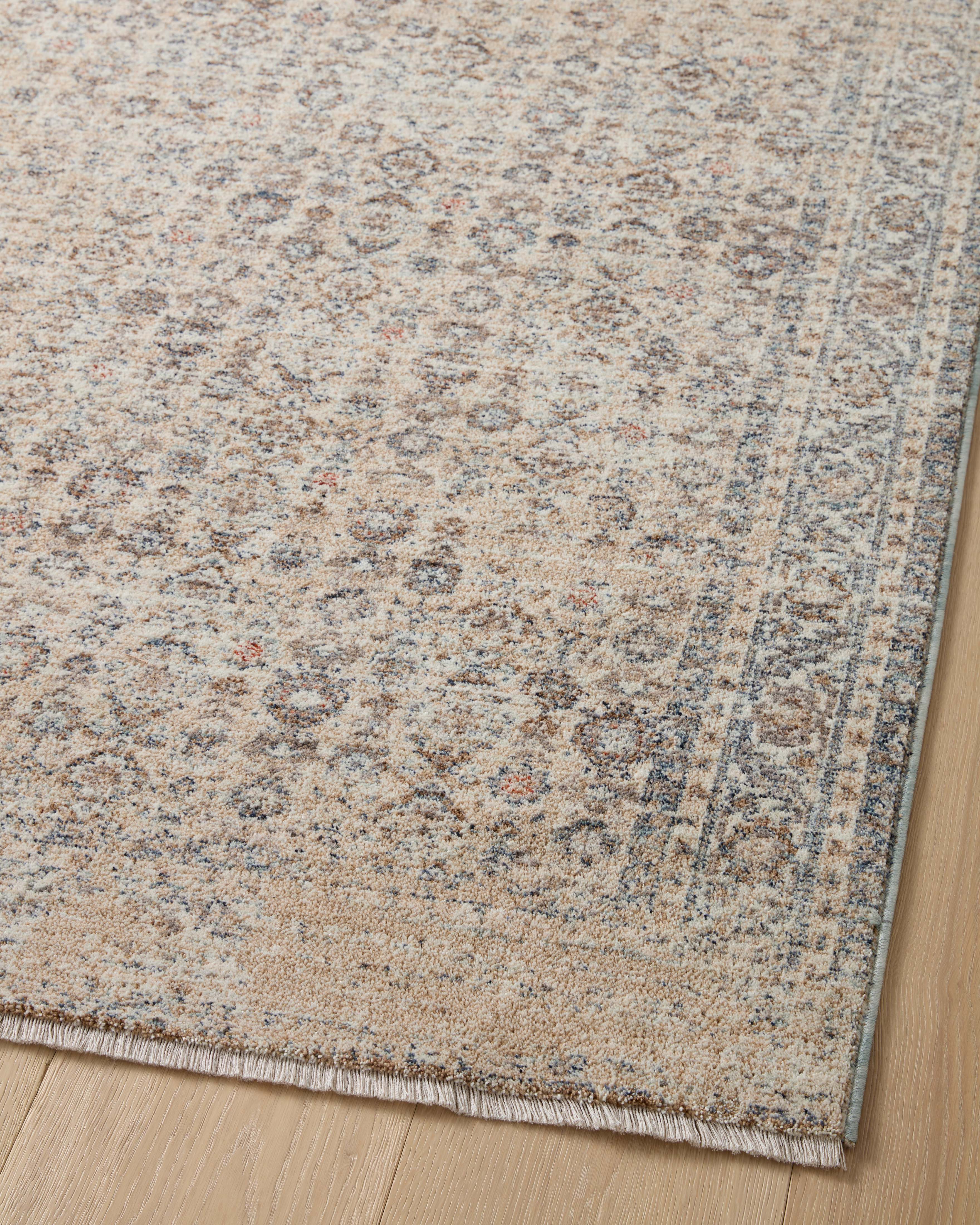 Angela Rose x Loloi Blake Beige/ Denim Rug 0-RUGS Loloi