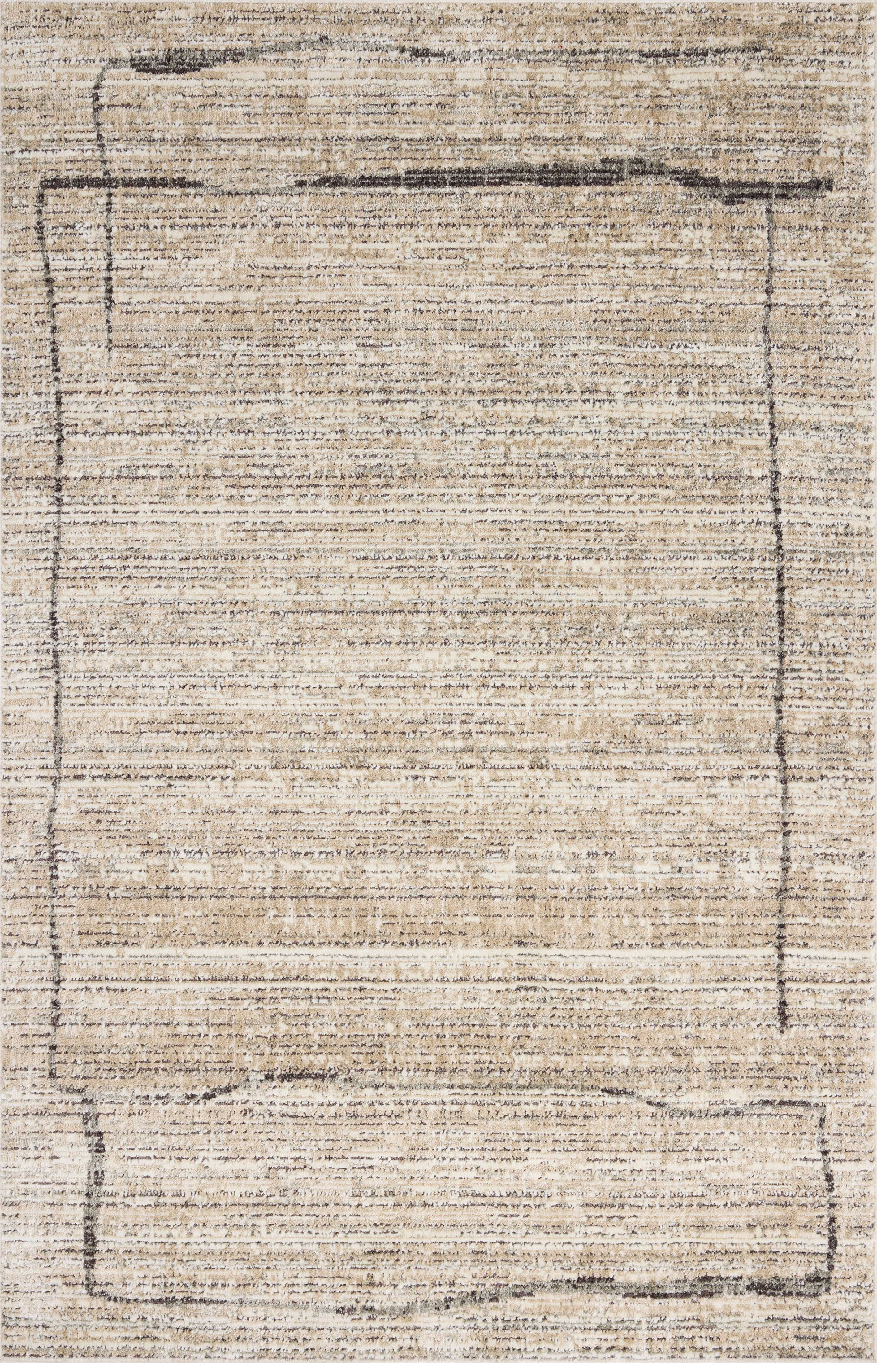 Jeremiah Brent x Loloi Bleecker Natural / Charcoal Rug RUGS-geometric Loloi