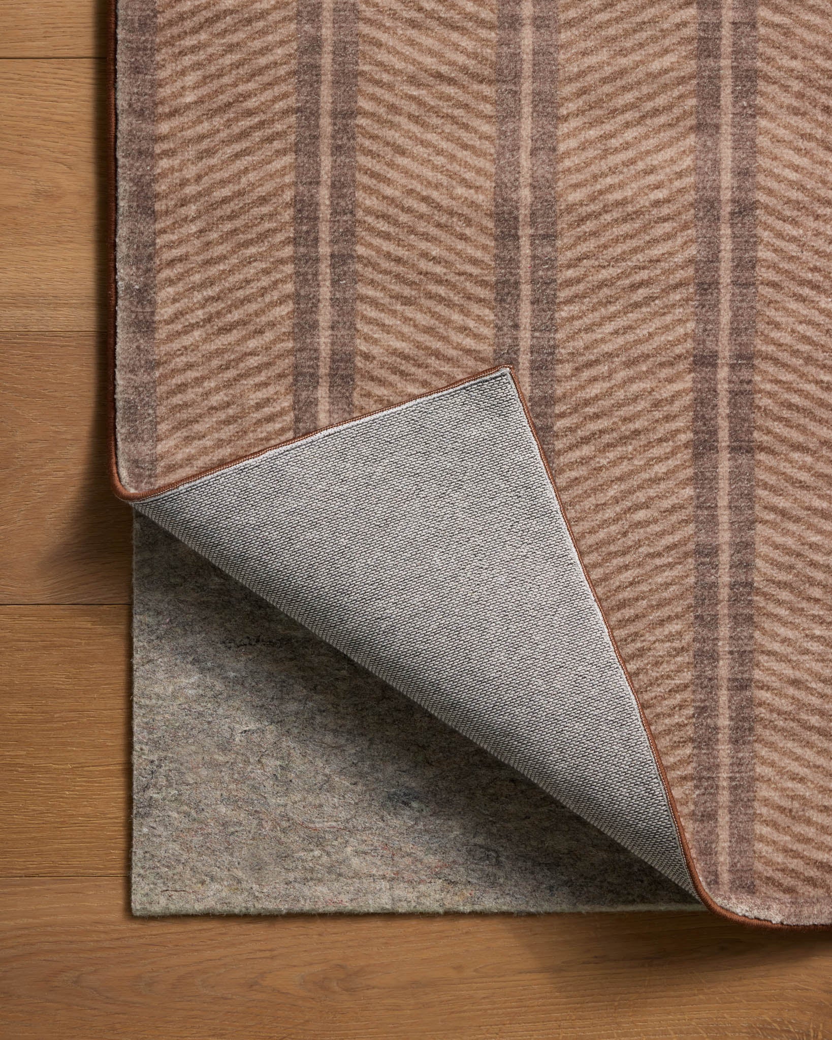 Chris Loves Julia x Loloi Bobby Camel / Plum Rug - Rug & Weave