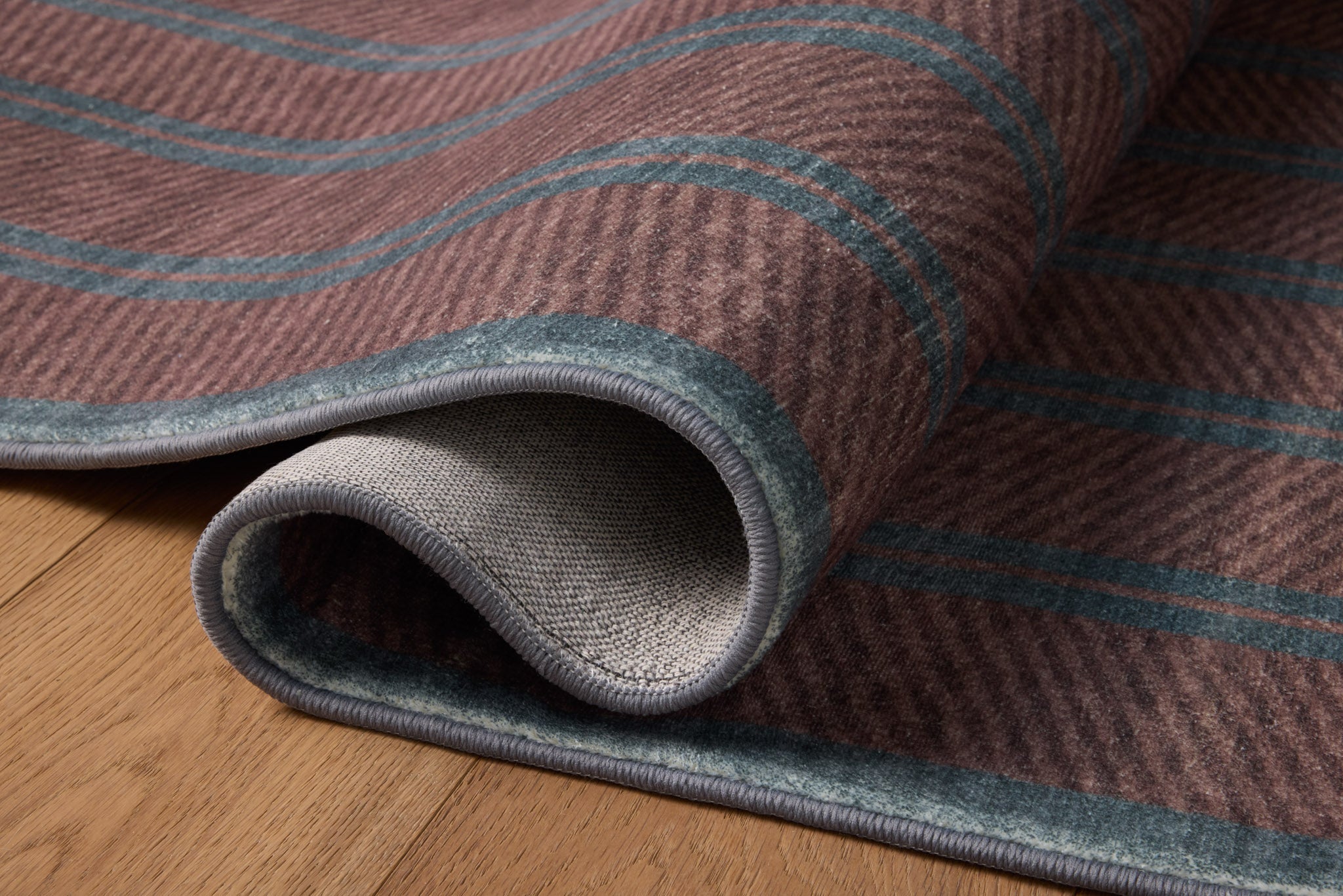 Chris Loves Julia x Loloi Bobby Merlot / Denim Rug - Rug & Weave