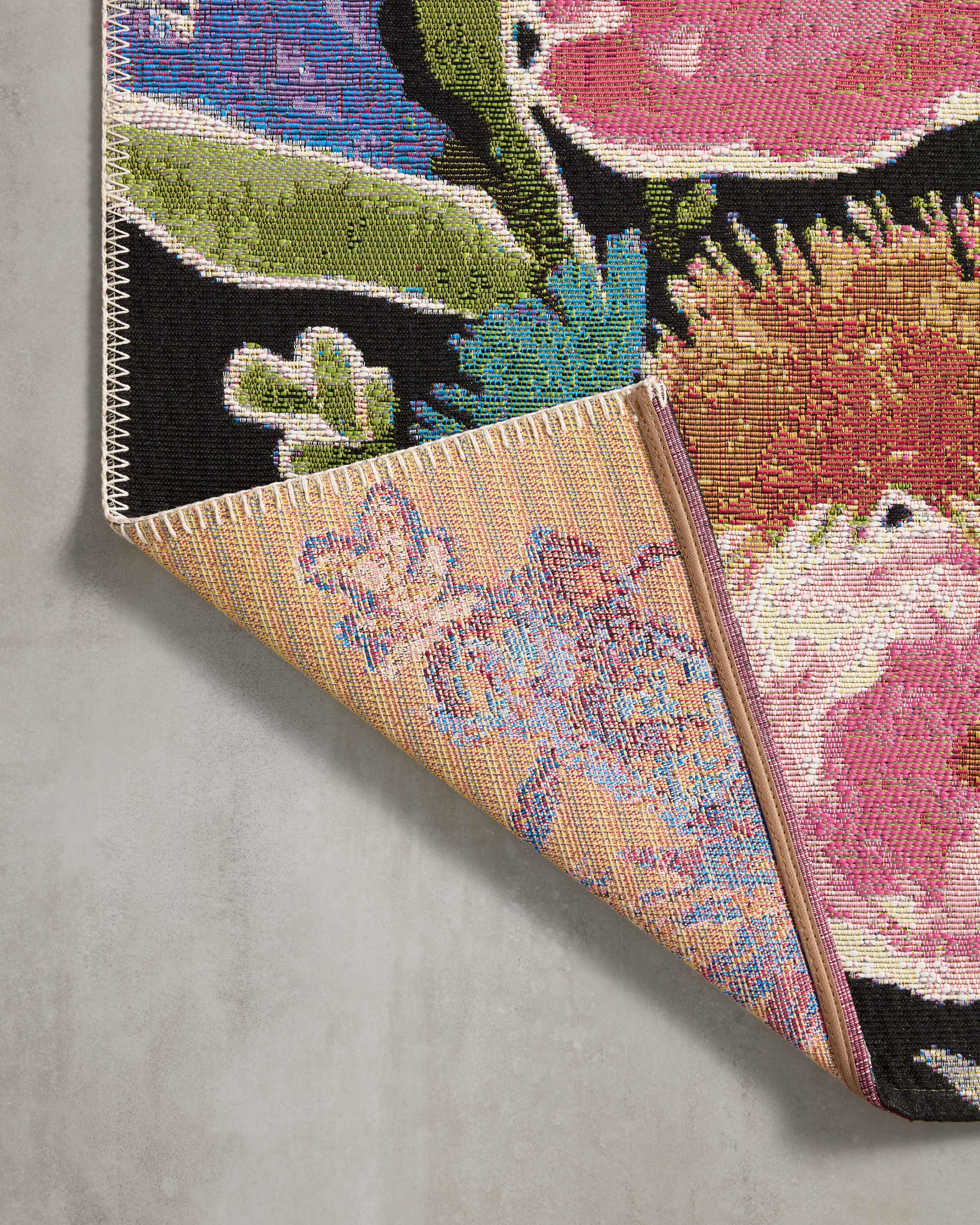 Loloi Botanical Black / Multi Rug RUGS - synthetic Loloi