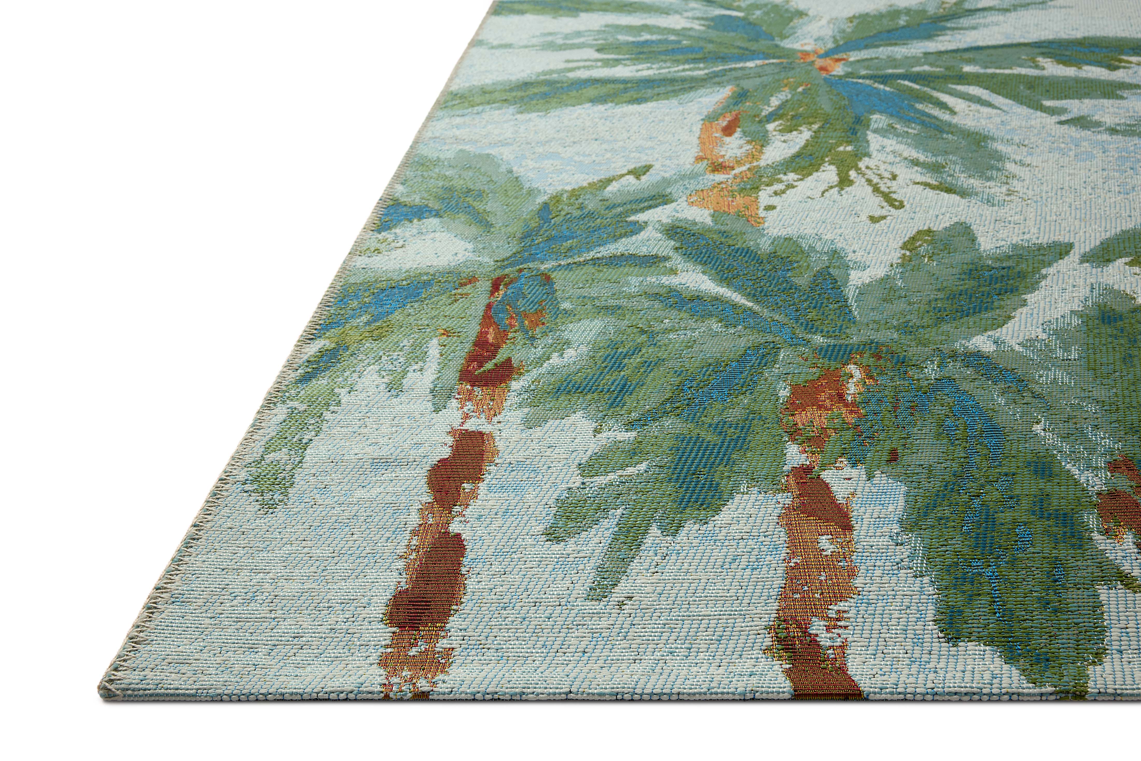 Loloi Botanical Sky / Green Rug