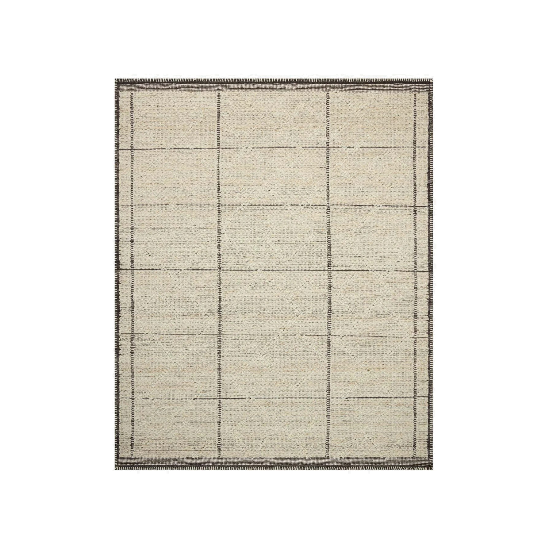 Amber Lewis x Loloi Bowie Ivory / Mocha Rug