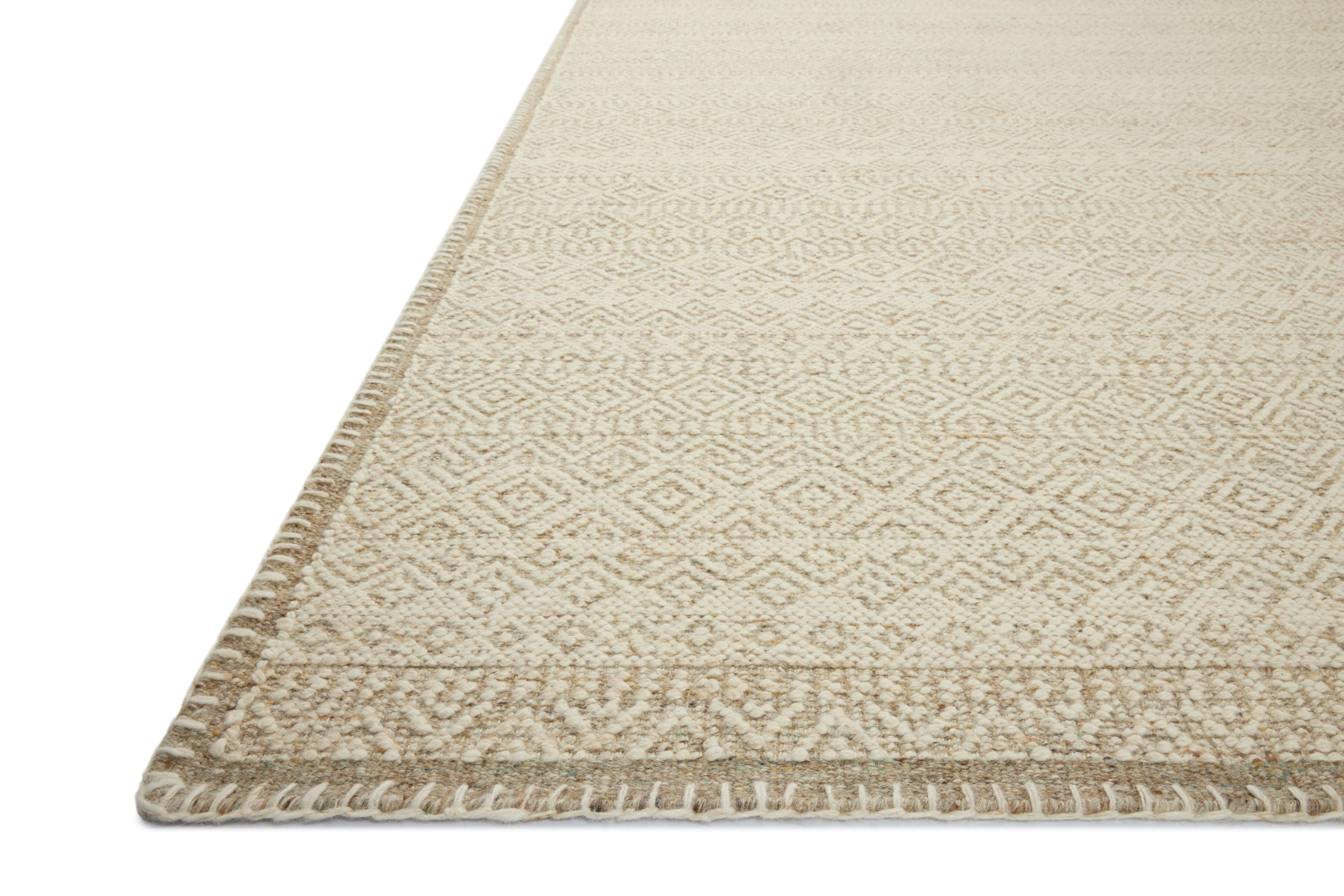 Amber Lewis x Loloi Bowie Ivory / Taupe Rug RUGS - wool Loloi