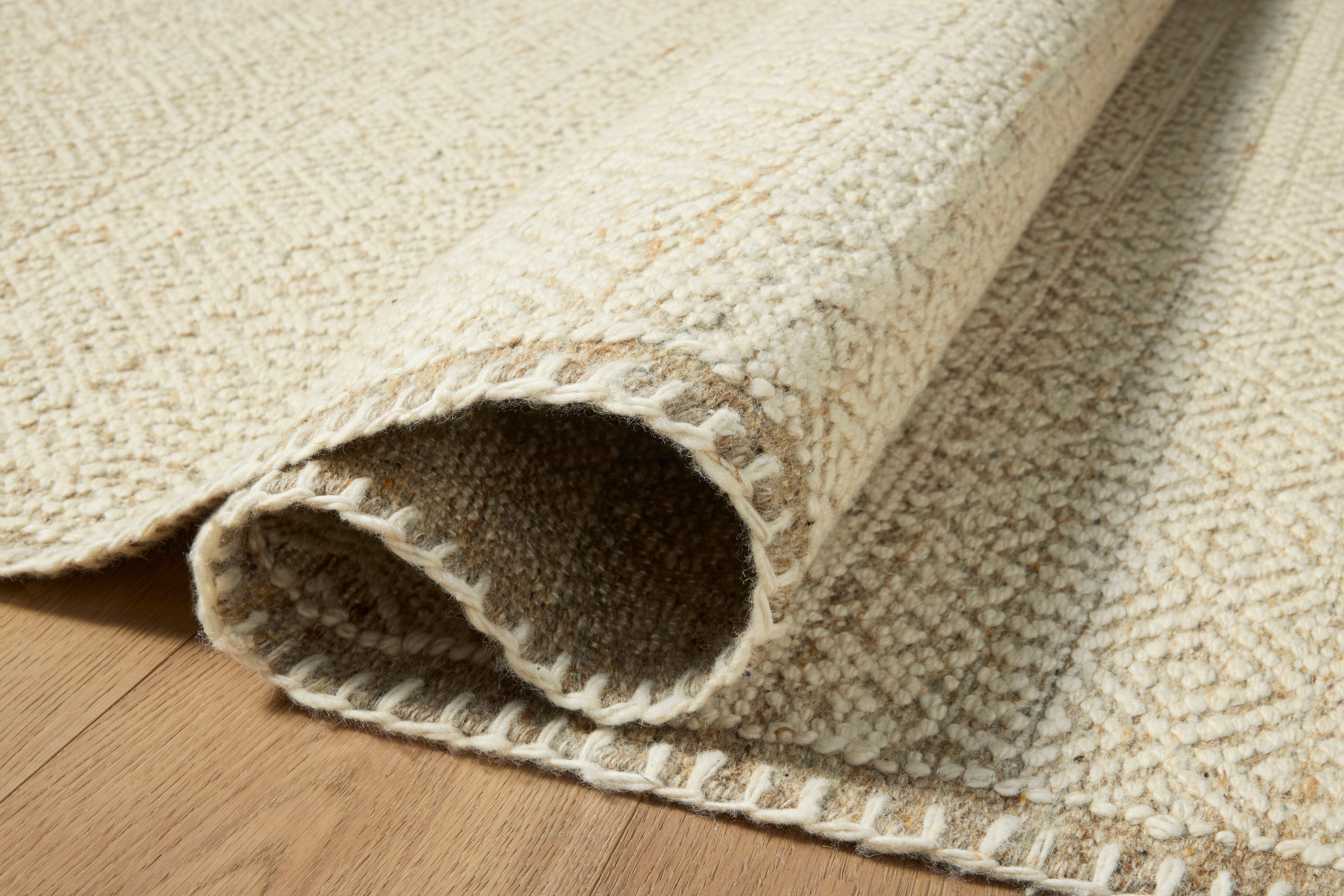 Amber Lewis x Loloi Bowie Ivory / Taupe Rug RUGS - wool Loloi