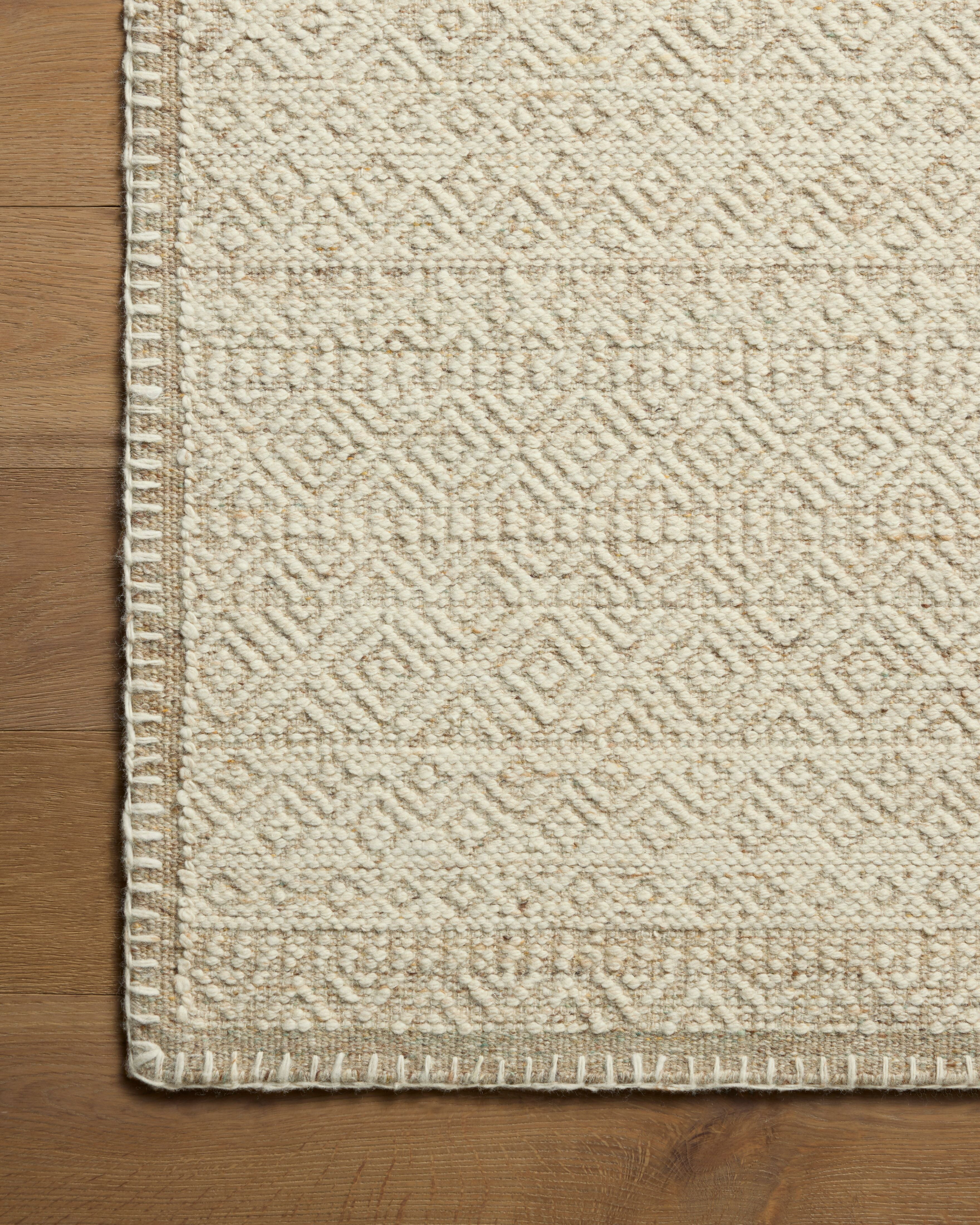 Amber Lewis x Loloi Bowie Ivory / Taupe Rug RUGS - wool Loloi