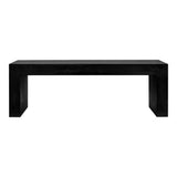 Lowen Outdoor Bench FURNITURE - outdoor bench Moe's Furniture Black