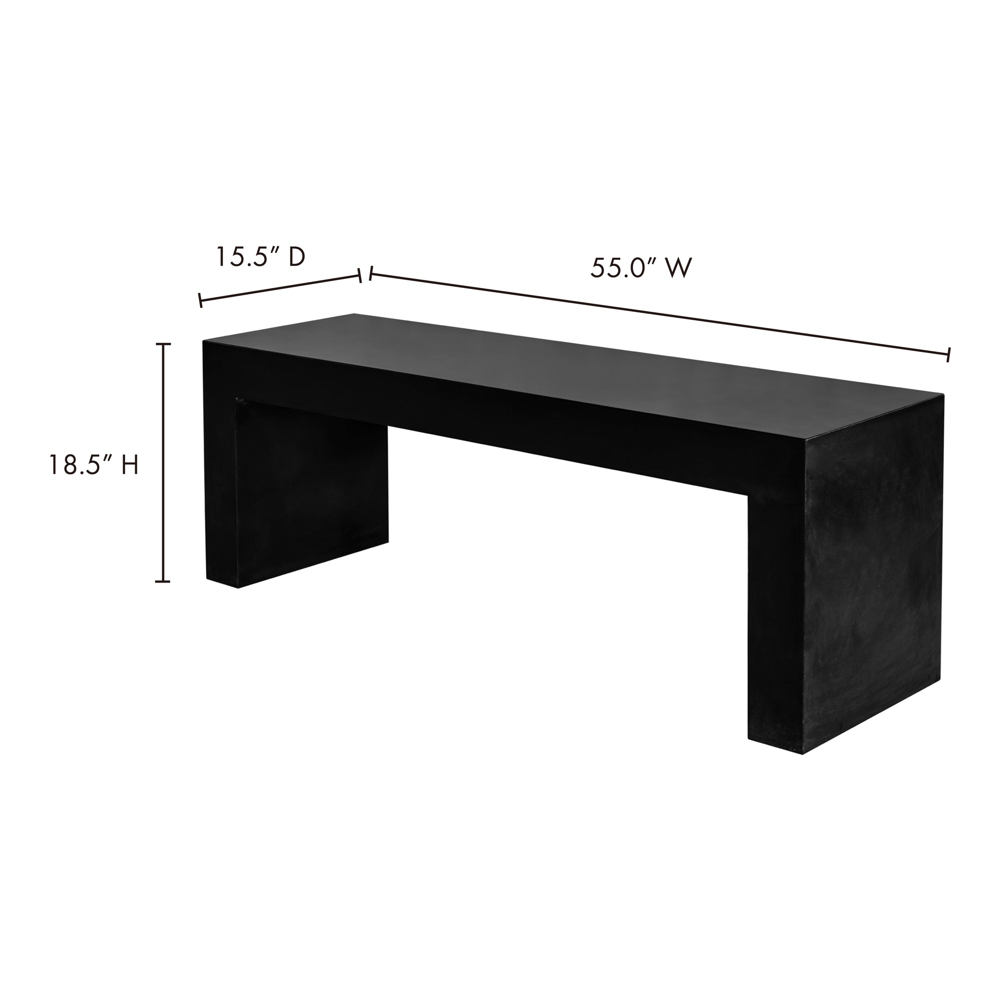 Lowen Outdoor Bench FURNITURE - outdoor bench Moe's Furniture