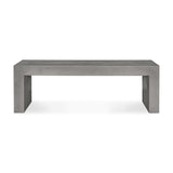 Lowen Outdoor Bench FURNITURE - outdoor bench Moe's Furniture Grey