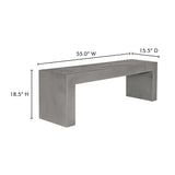 Lowen Outdoor Bench FURNITURE - outdoor bench Moe's Furniture