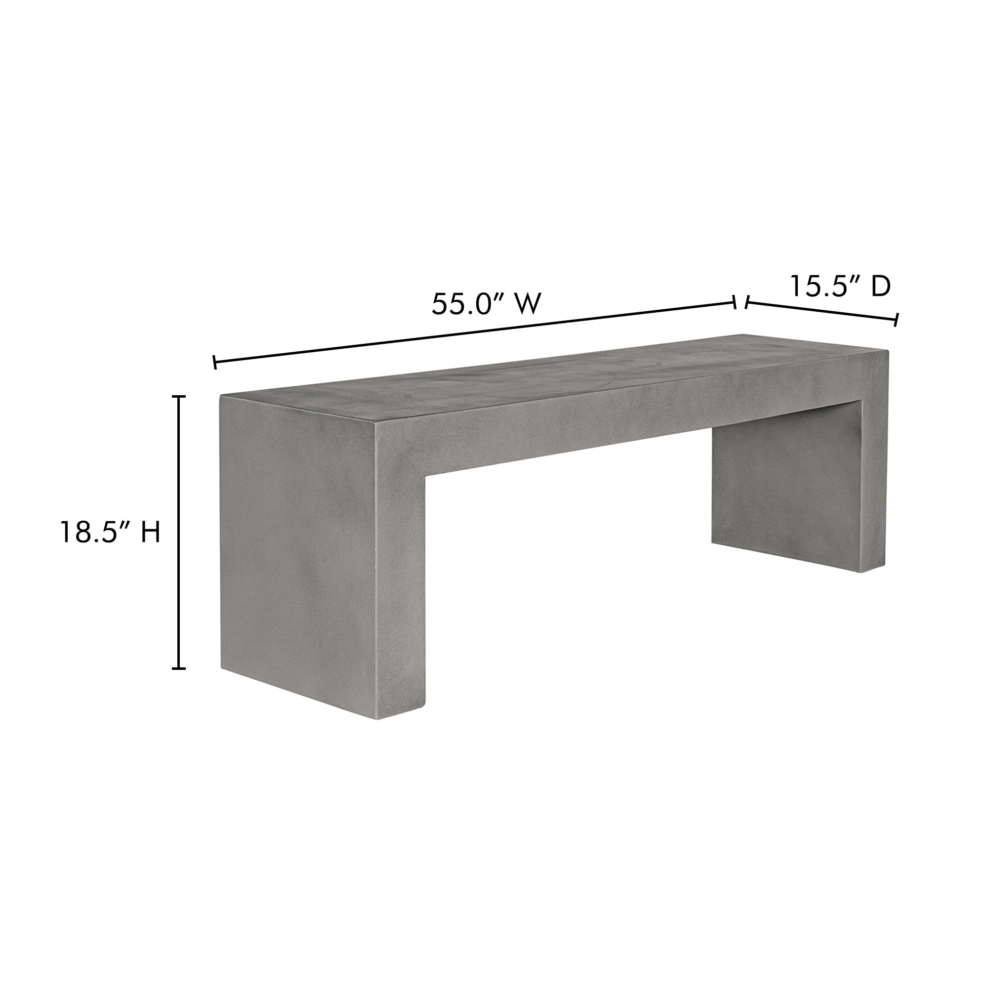 Lowen Outdoor Bench FURNITURE - outdoor bench Moe's Furniture
