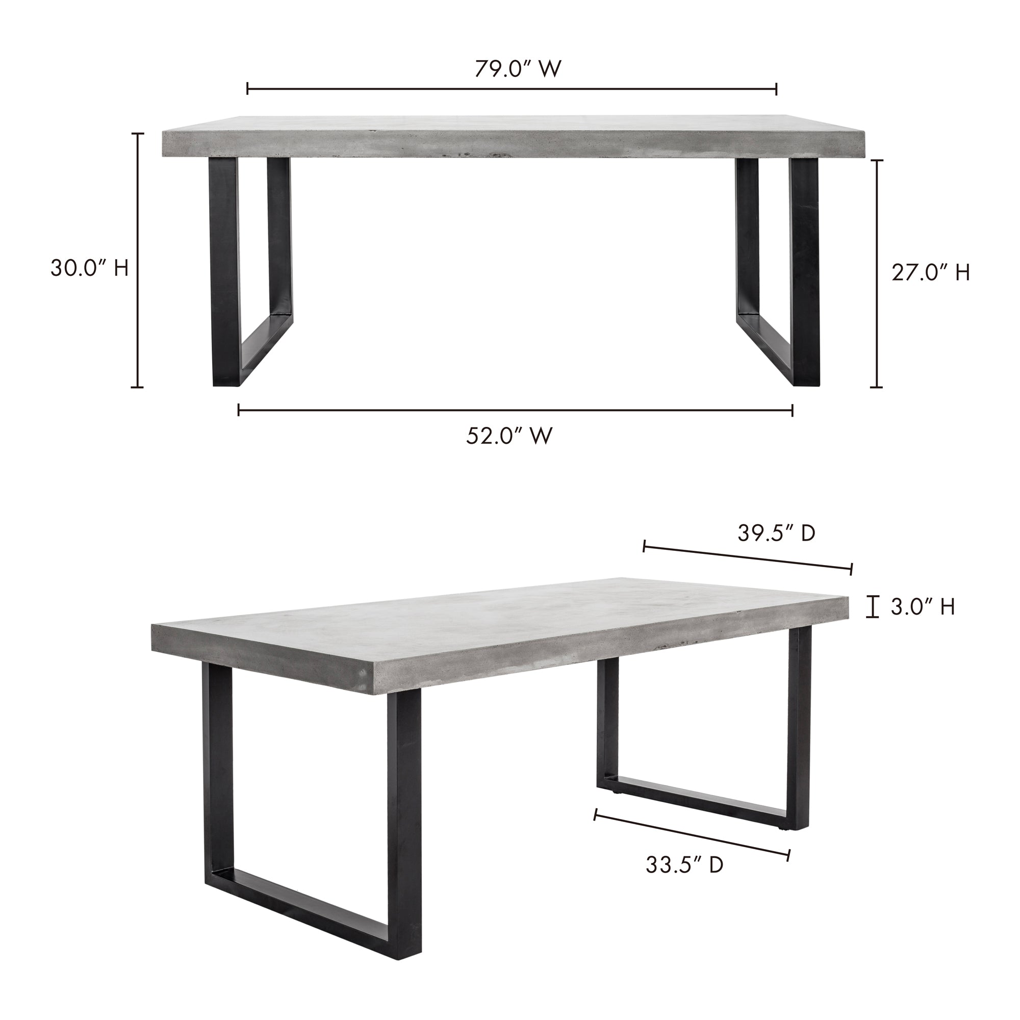 Jedrik Outdoor Dining Table FURNITURE - outdoor dining table Moe's Furniture