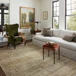 Jean Stoffer x Loloi Bradbury Dove / Gold Rug 0-patterned rugs Loloi