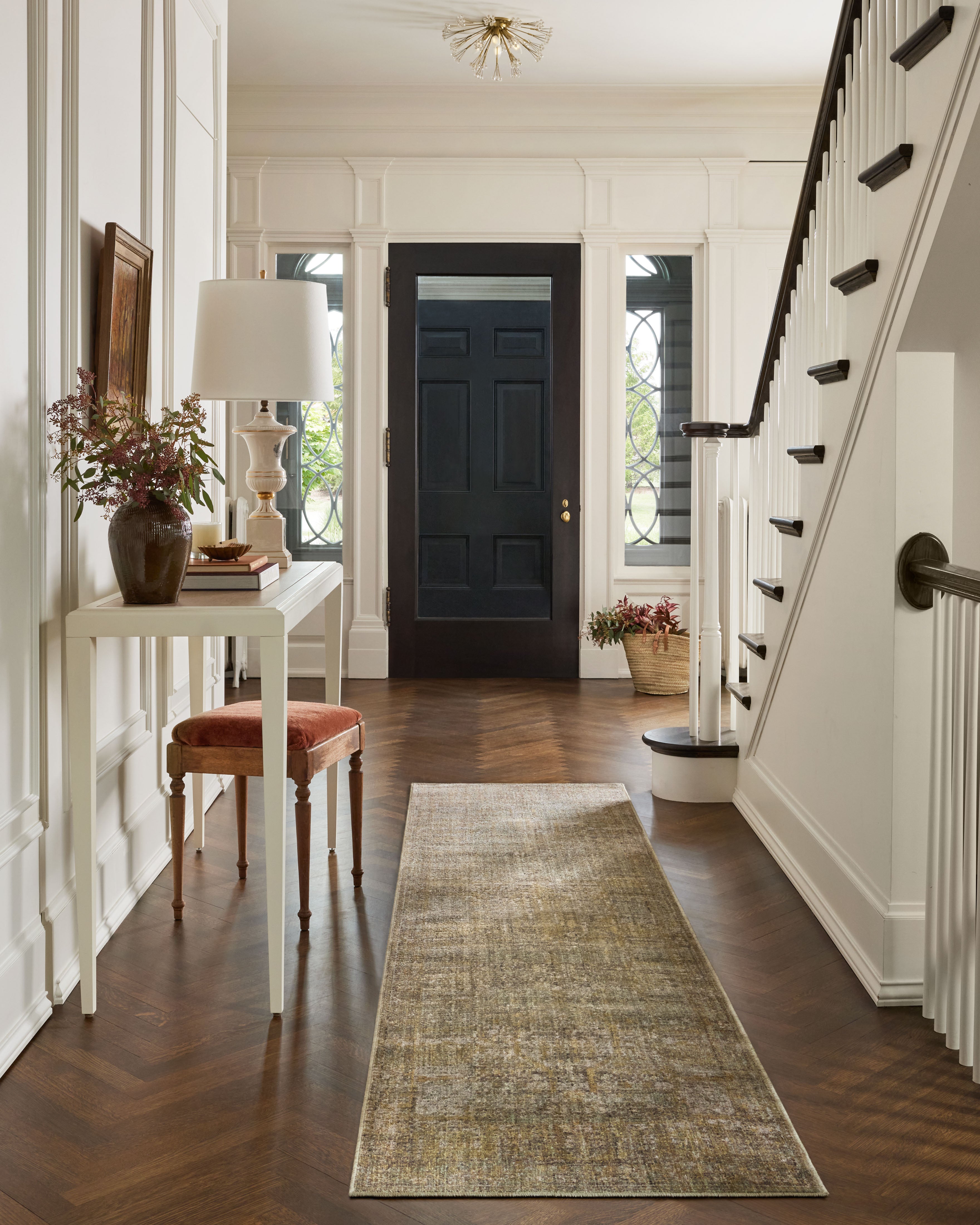 Jean Stoffer x Loloi Bradbury Dove / Gold Rug 0-patterned rugs Loloi
