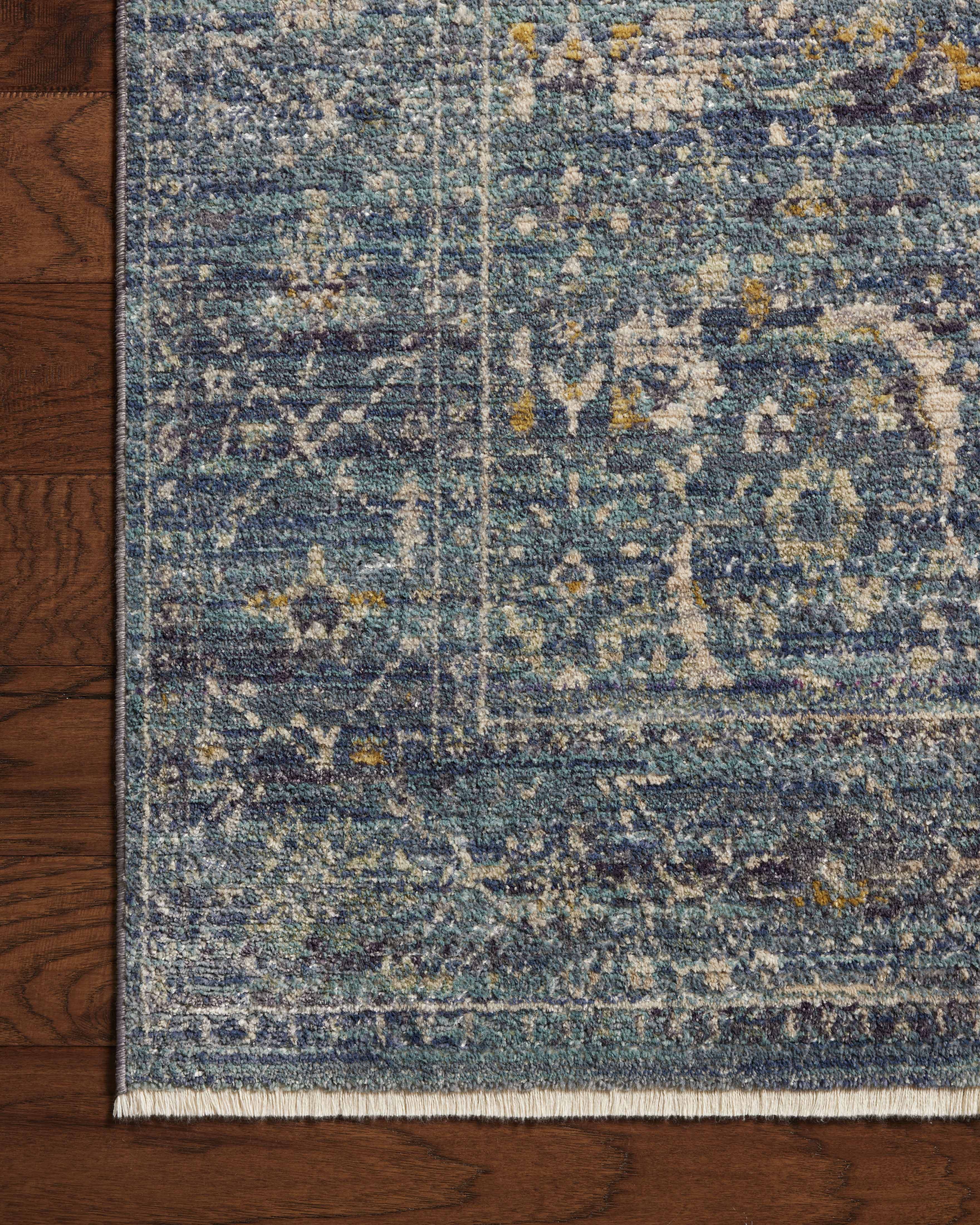 Jean Stoffer x Loloi Bradbury Ocean / Gold Rug 0-patterned rugs Loloi