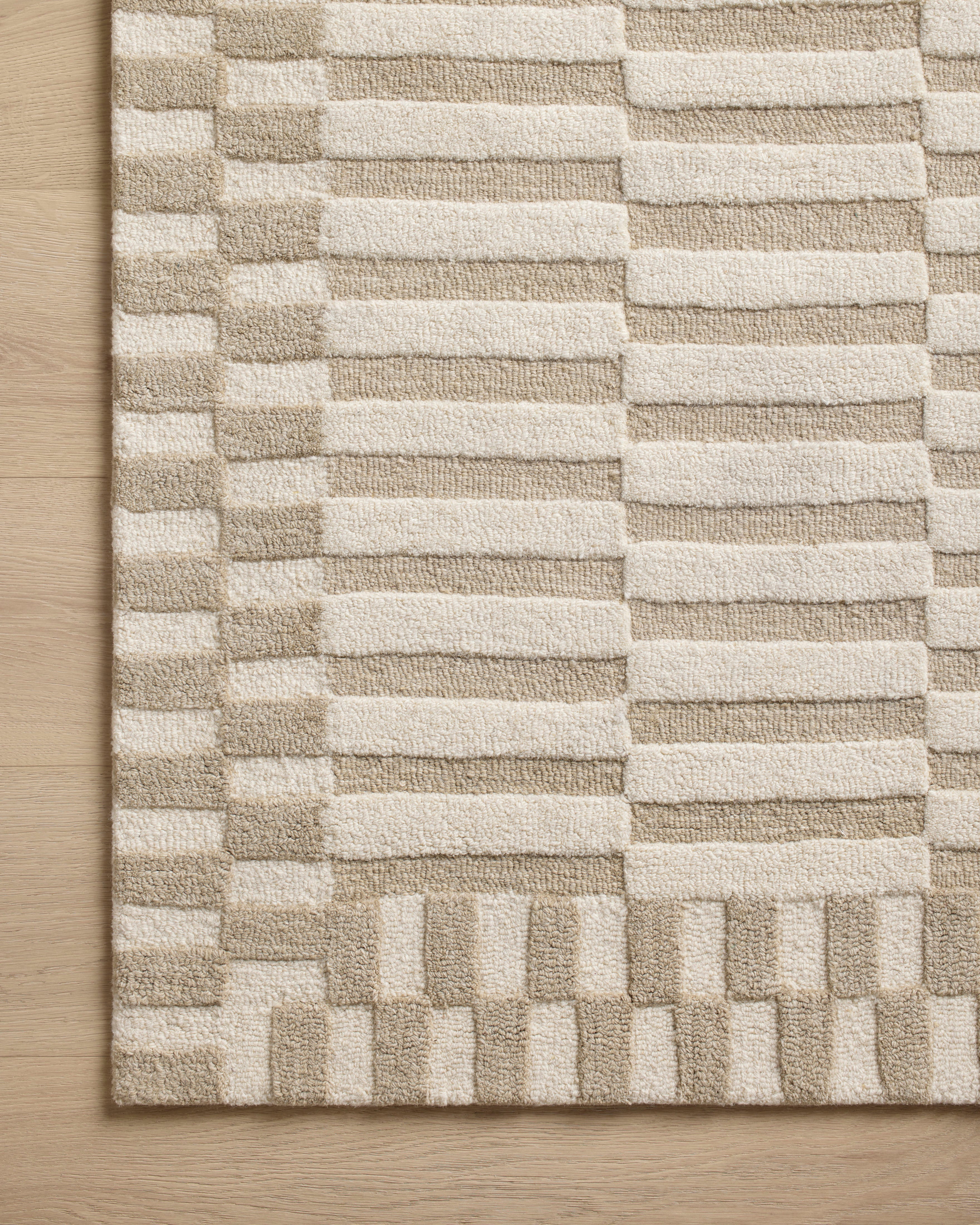 Chris Loves Julia x Loloi Bradley Ivory / Beige Rug 0-RUGS-wool Loloi