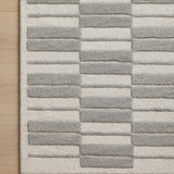 Chris Loves Julia x Loloi Bradley Ivory / Grey Rug 0-RUGS-wool Loloi