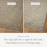 Loloi Briar Sky / Moss Rug RUGS - synthetic Loloi 18" x 18" sample