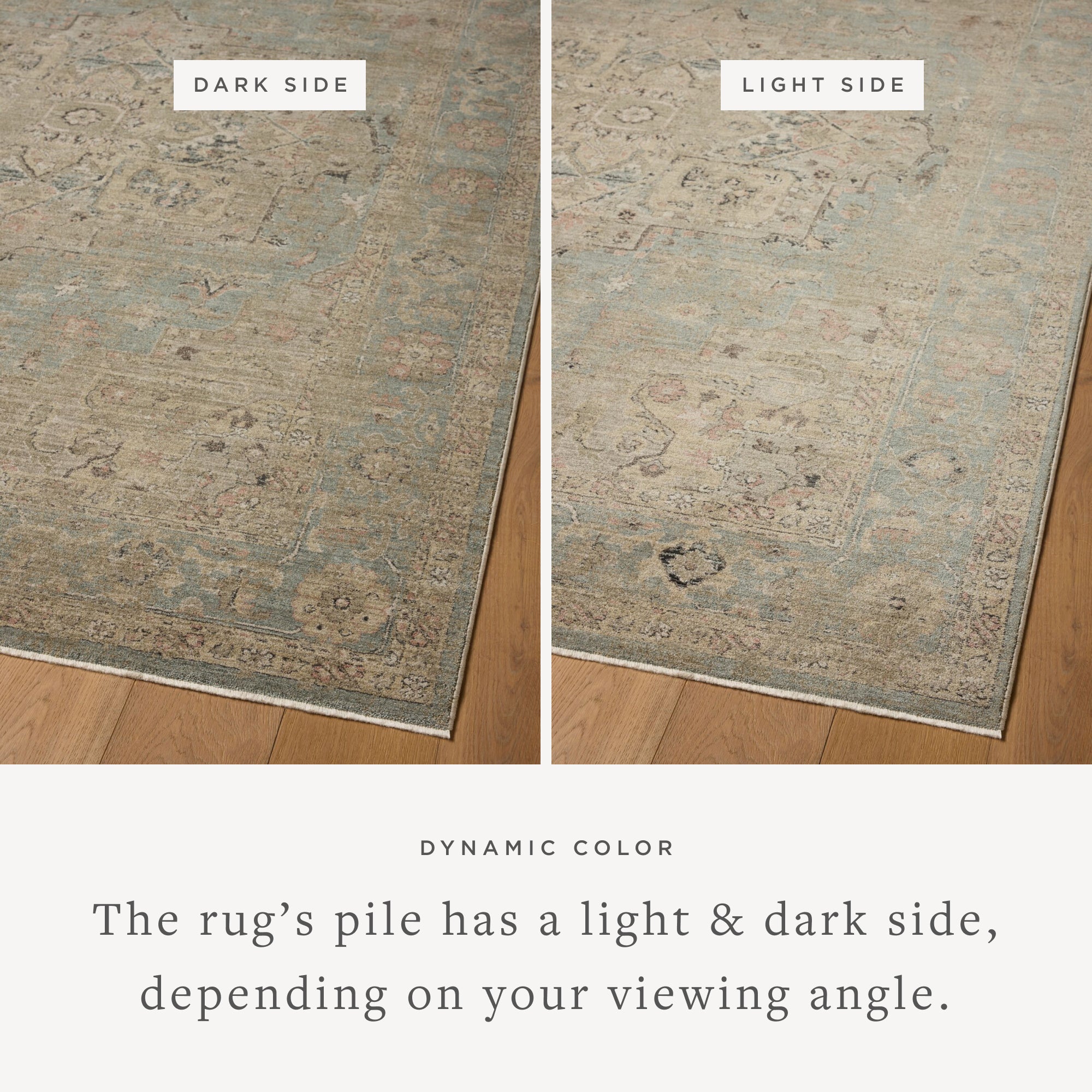 Loloi Briar Sky / Moss Rug RUGS - synthetic Loloi 18" x 18" sample