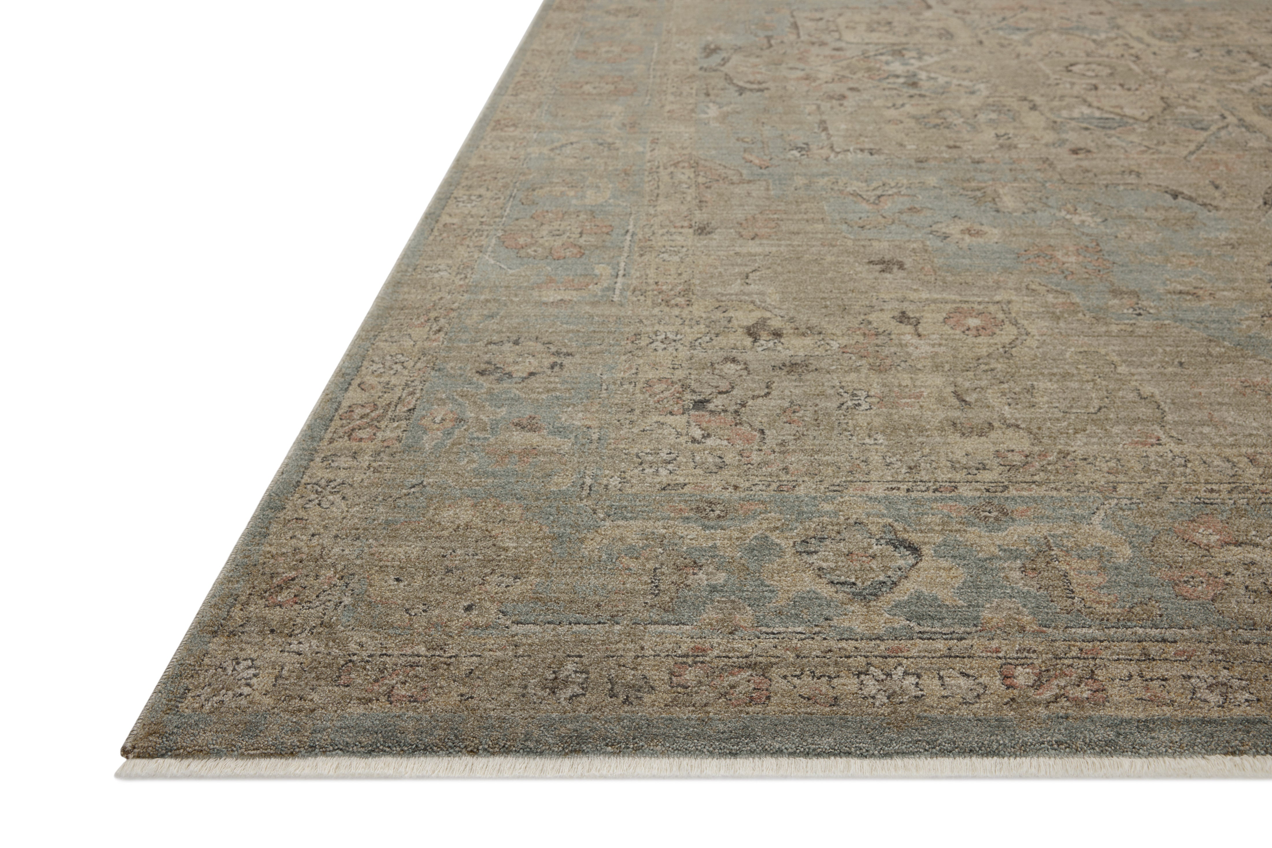 Loloi Briar Sky / Moss Rug RUGS - synthetic Loloi 18" x 18" sample
