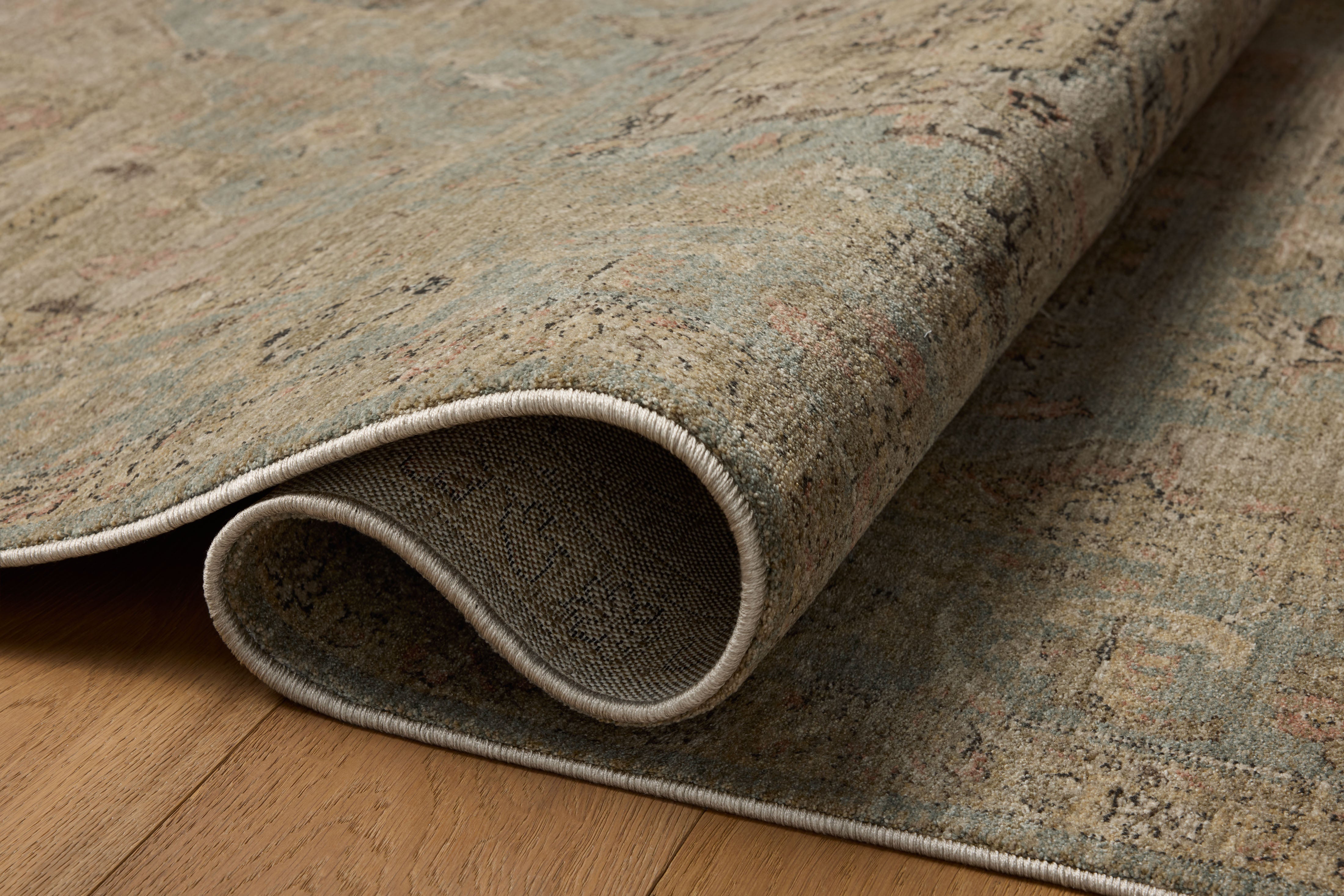 Loloi Briar Sky / Moss Rug RUGS - synthetic Loloi 18" x 18" sample