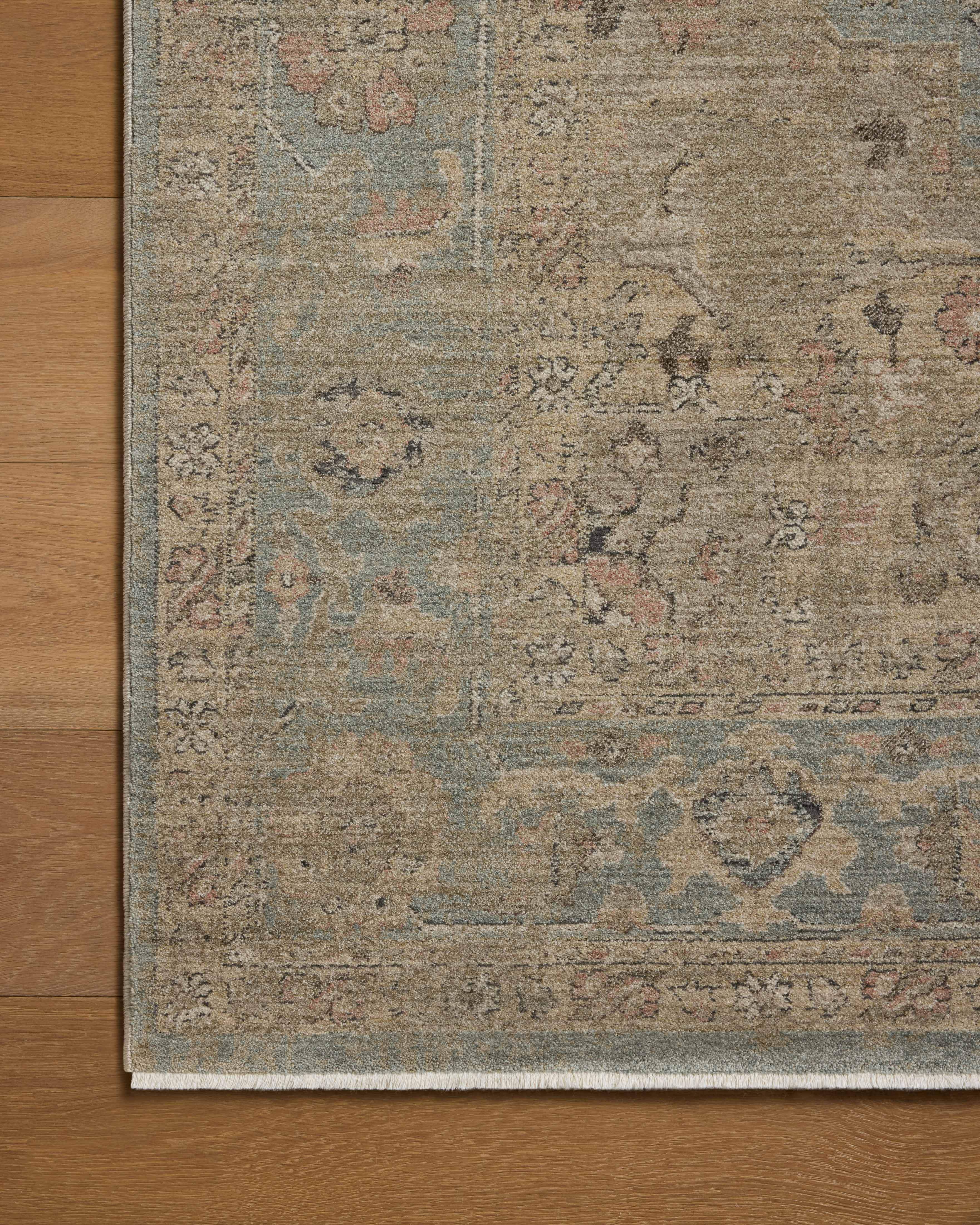 Loloi Briar Sky / Moss Rug RUGS - synthetic Loloi 18" x 18" sample