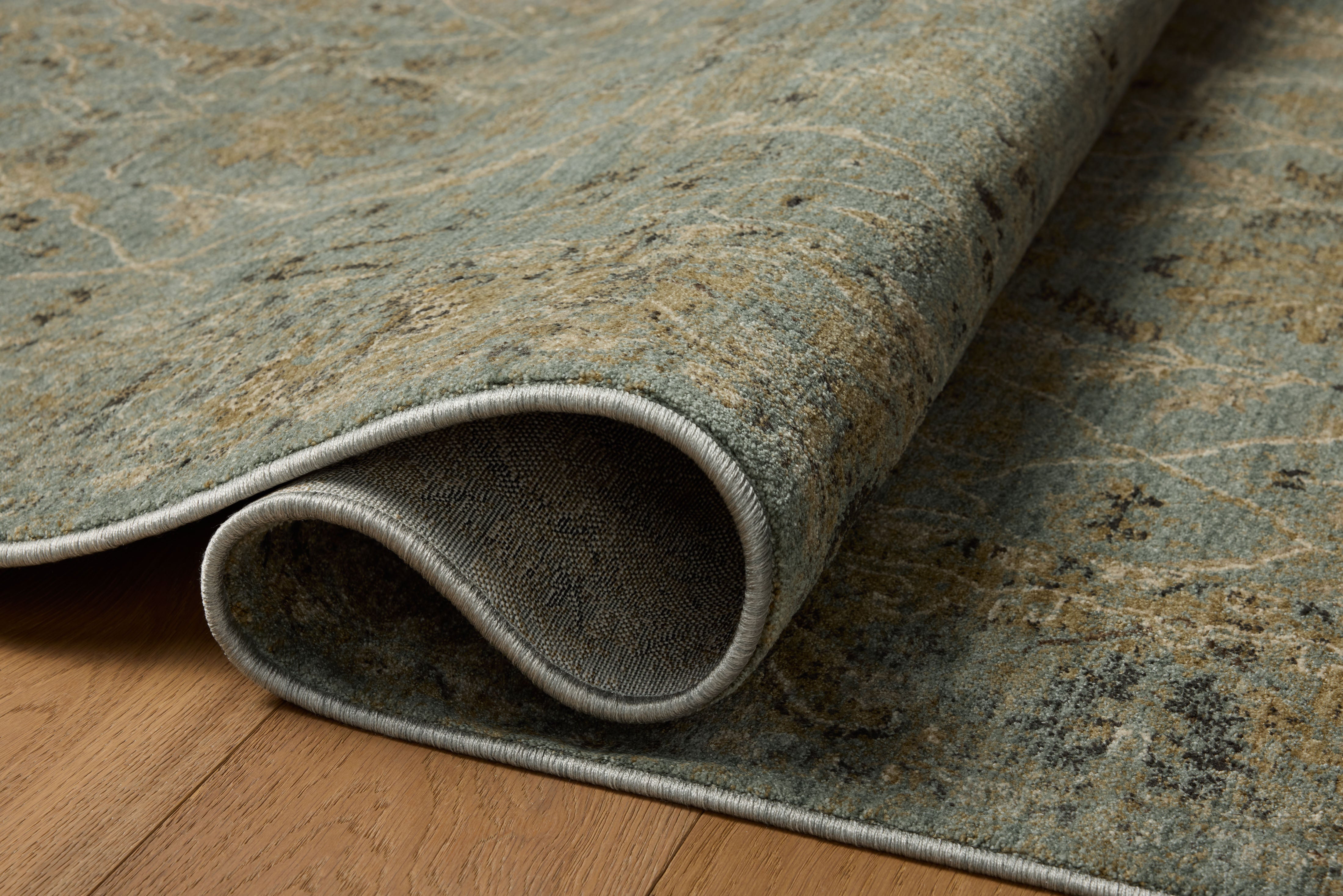 Loloi Briar Aqua / Olive Rug RUGS - synthetic Loloi 18" x 18" sample
