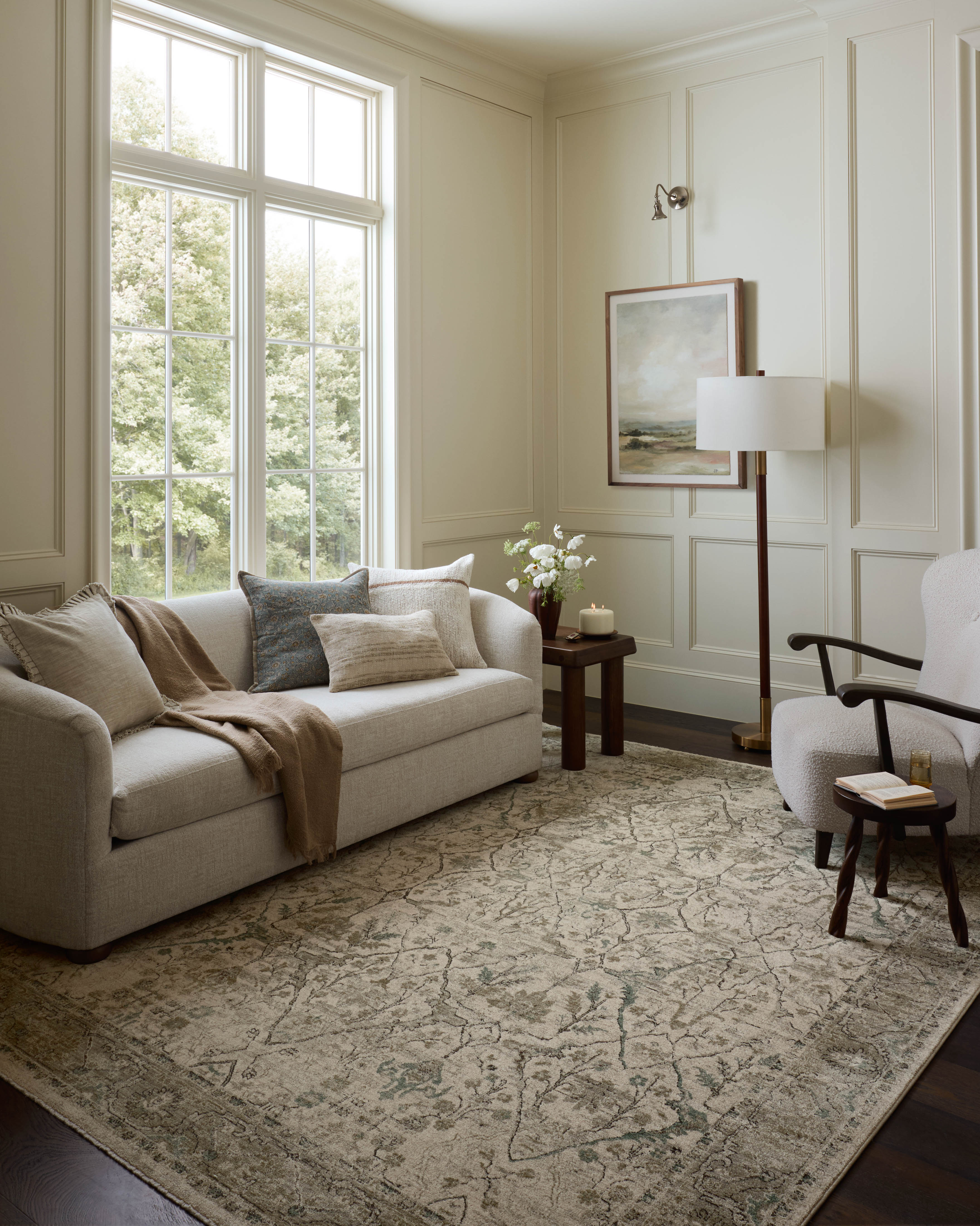 Loloi Briar Ivory / Sage Rug RUGS - synthetic Loloi 18" x 18" sample