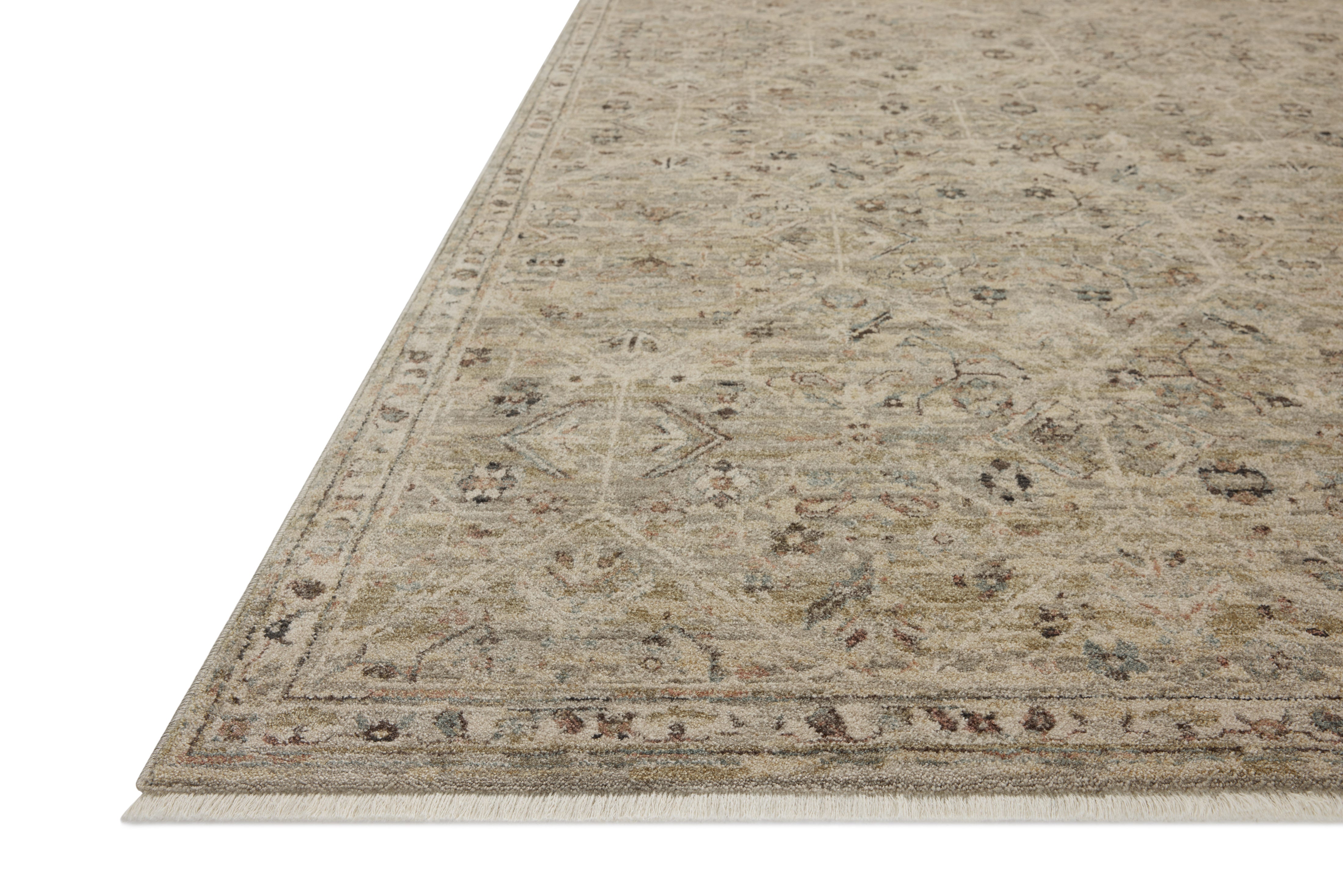 Loloi Briar Silver / Moss Rug RUGS - synthetic Loloi 18" x 18" sample
