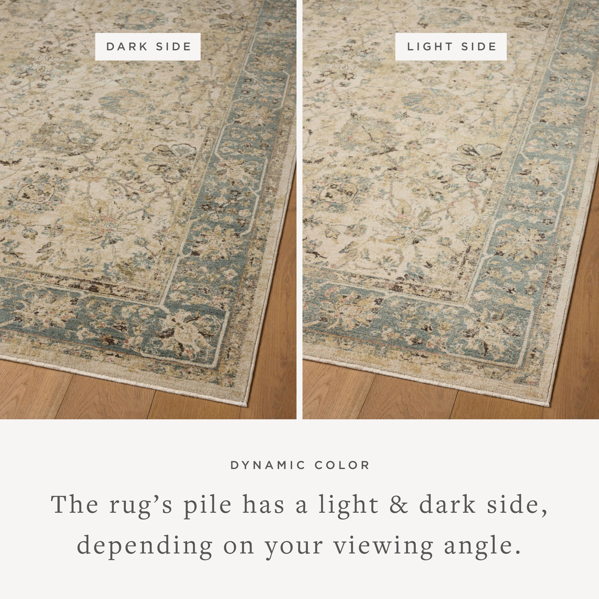 Loloi Briar Ant. Ivory / Blue Rug RUGS - synthetic Loloi