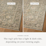 Loloi Briar Fog / Sand Rug RUGS - synthetic Loloi 18" x 18" sample