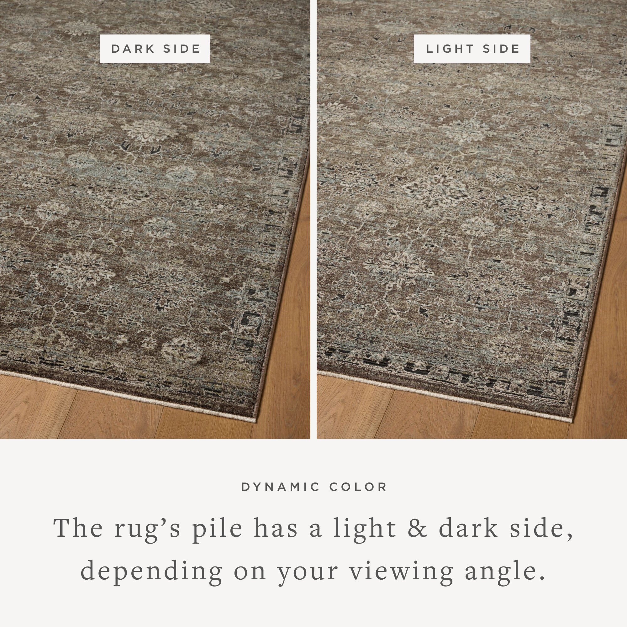 Loloi Briar Bark / Lagoon Square Rug RUGS - synthetic Loloi