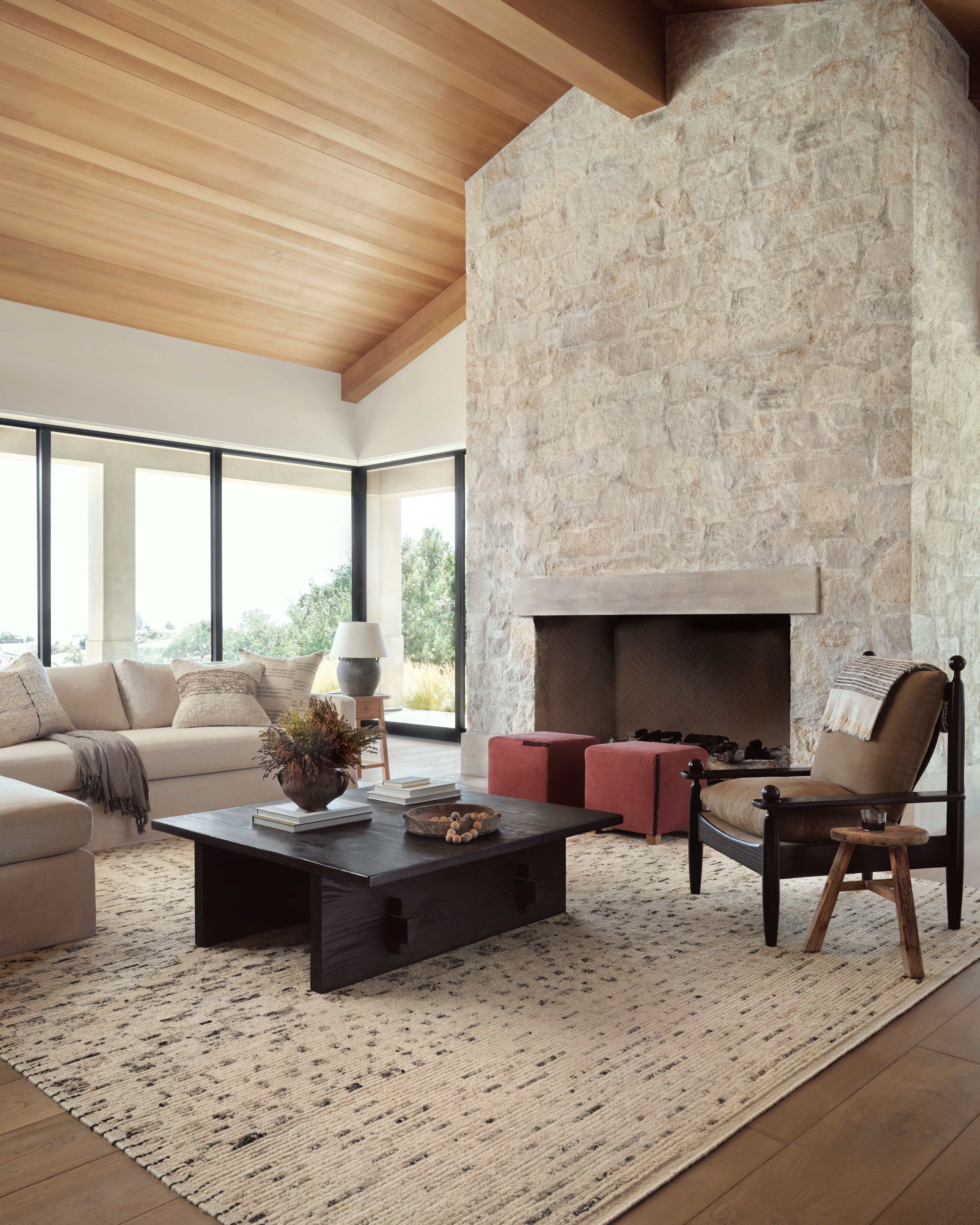 Amber Lewis x Loloi Briyana Natural / Granite 1-natural fibre rugs Loloi