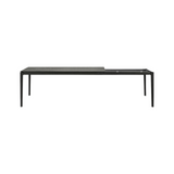 bok extendable dining table rectangular black oak - rug & weave