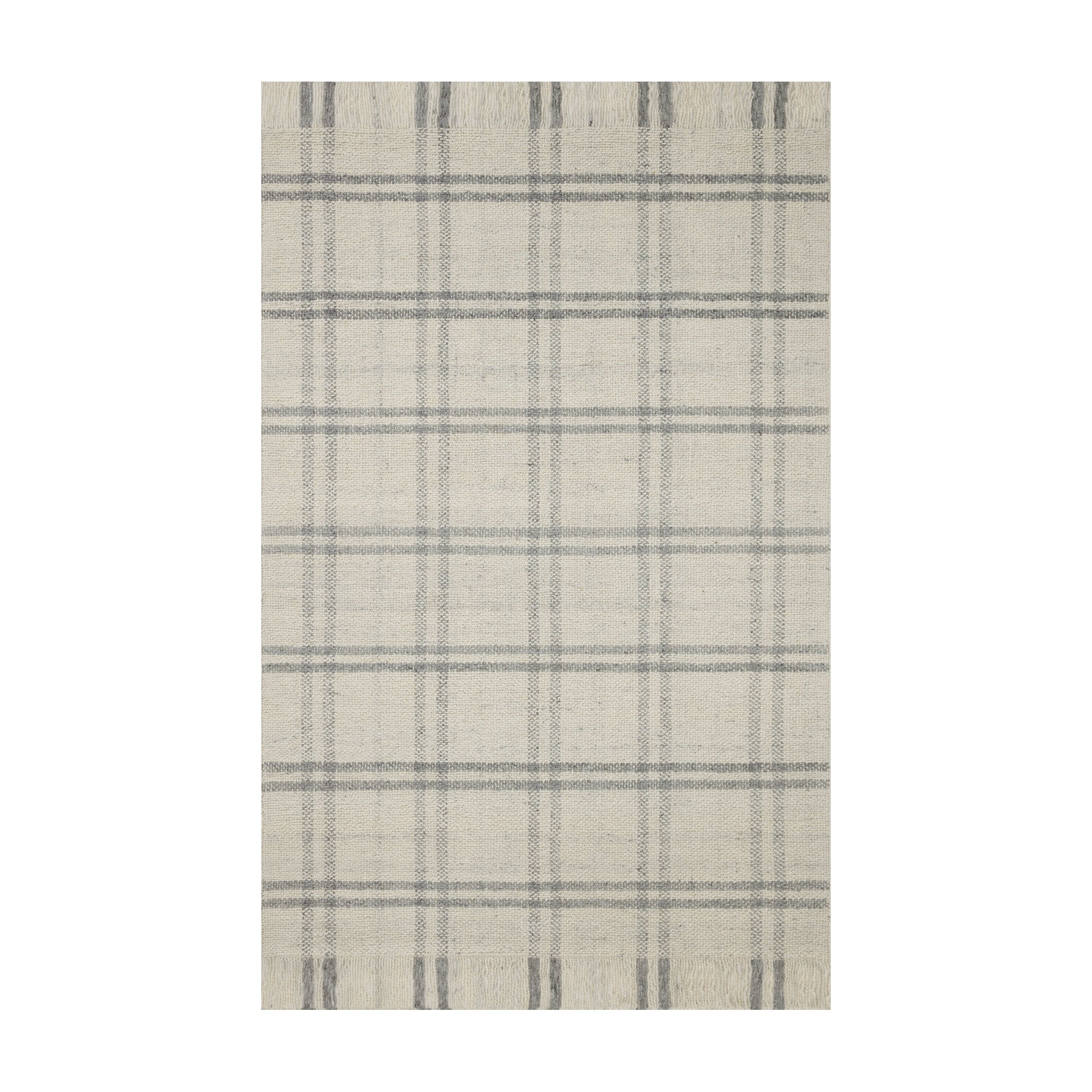 Magnolia Home By Joanna Gaines x Loloi Caleb Natural / Grey Rug, 18" x 18"