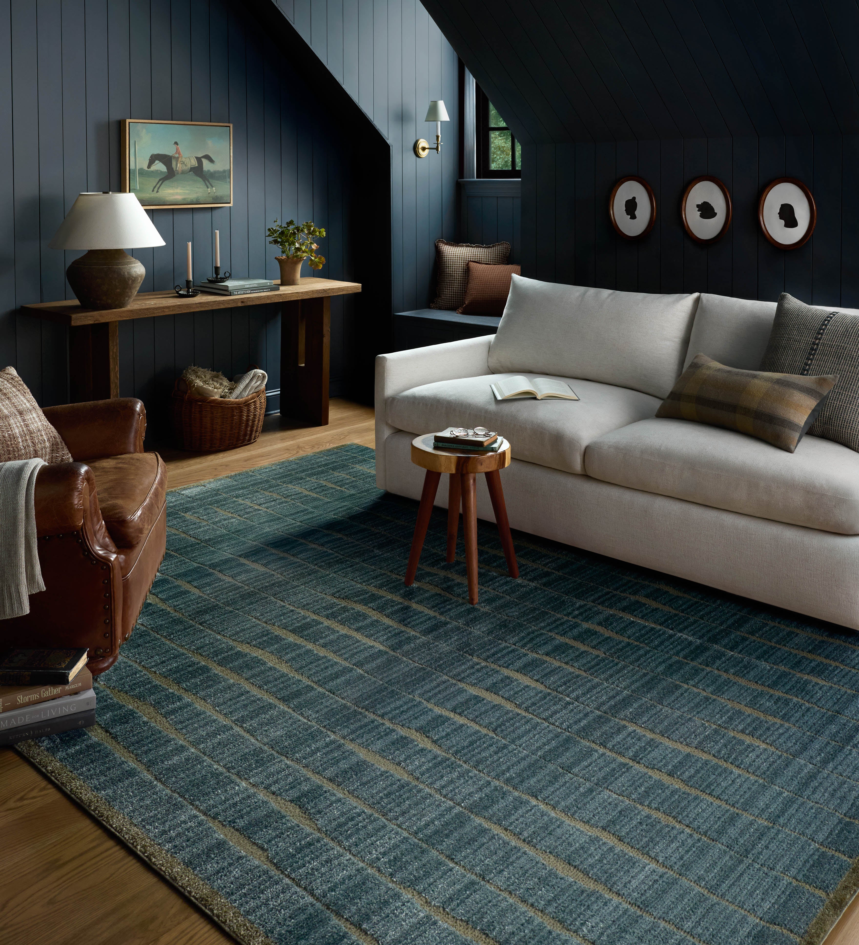 Chris Loves Julia x Loloi Calvin Ocean / Olive Rug – view 2