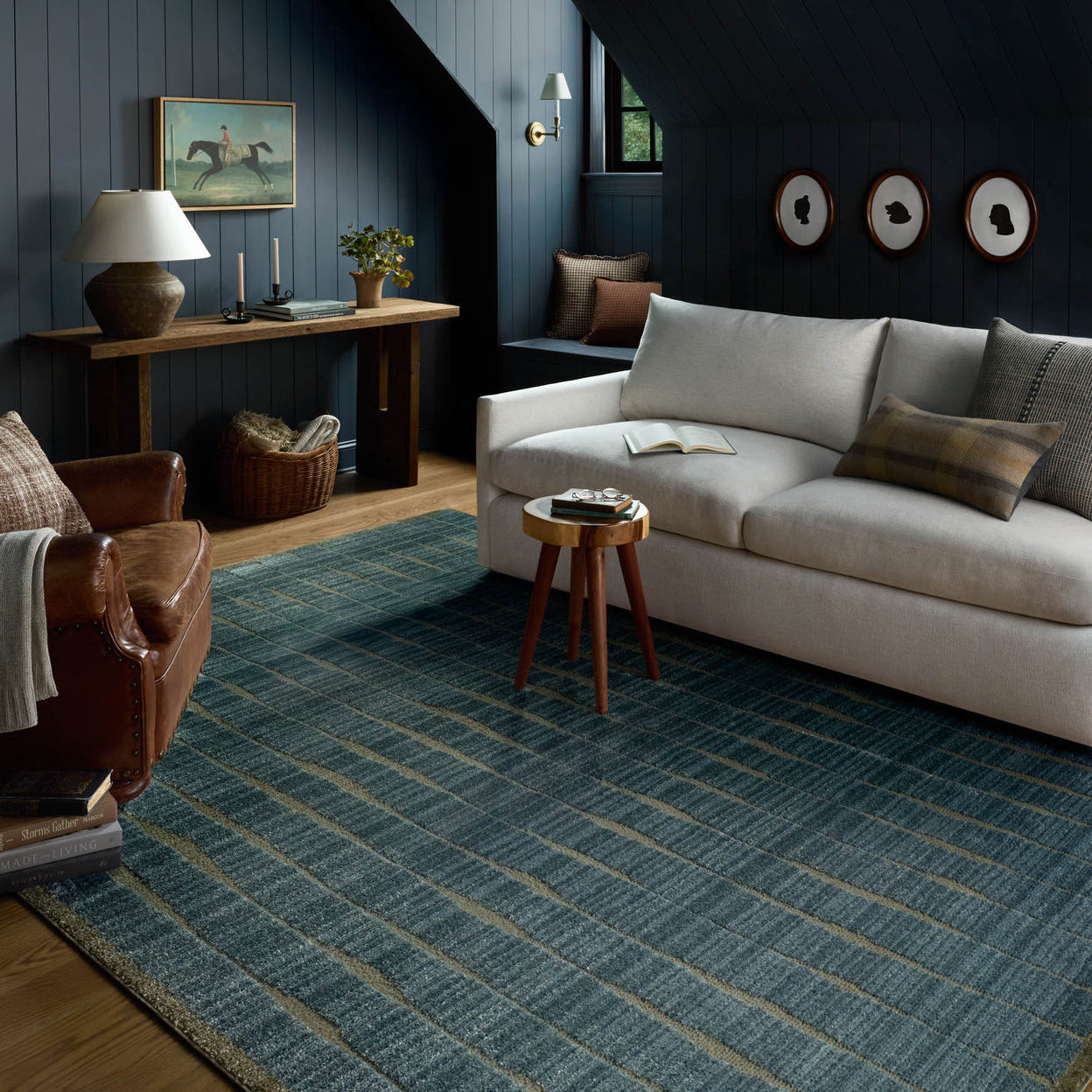 Chris Loves Julia x Loloi Calvin Ocean / Olive Rug RUGS - synthetic Loloi