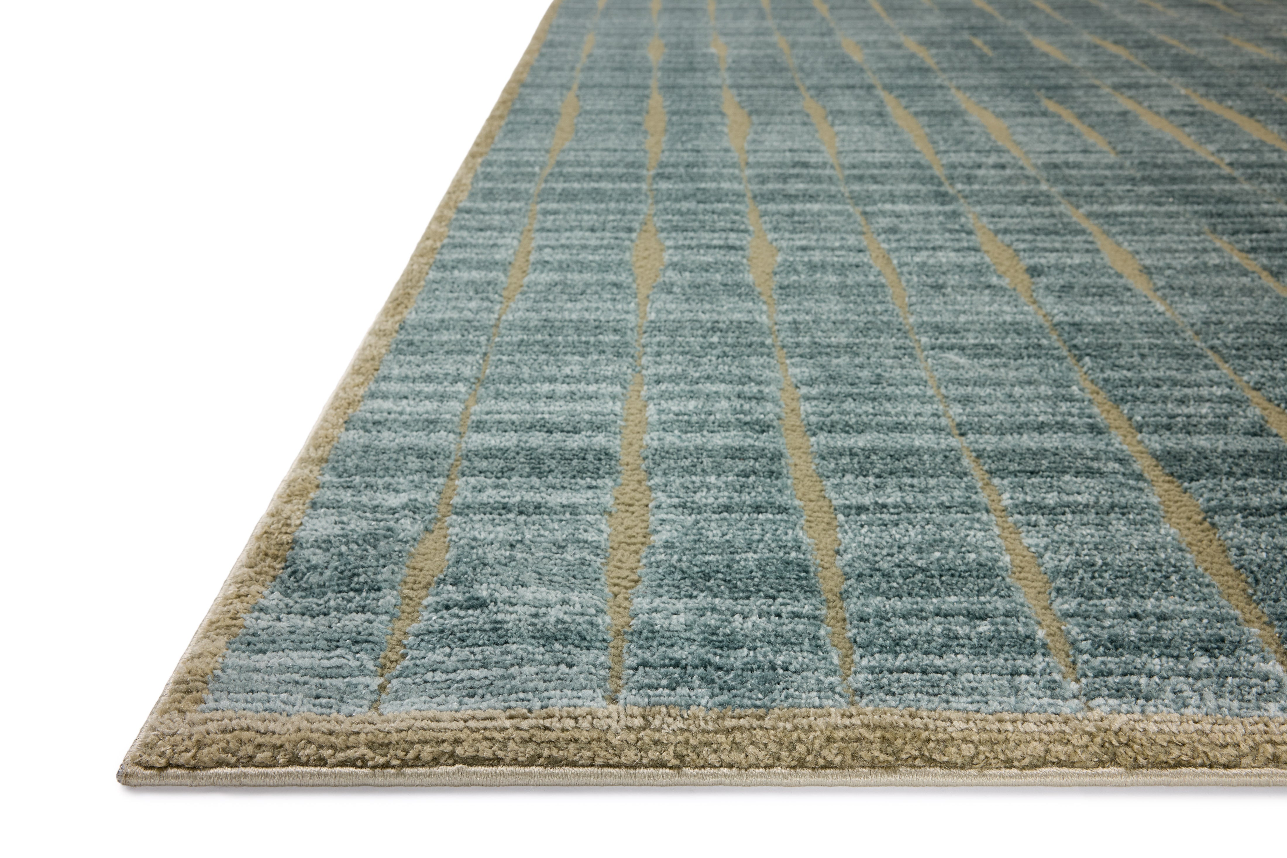Chris Loves Julia x Loloi Calvin Ocean / Olive Rug RUGS - synthetic Loloi