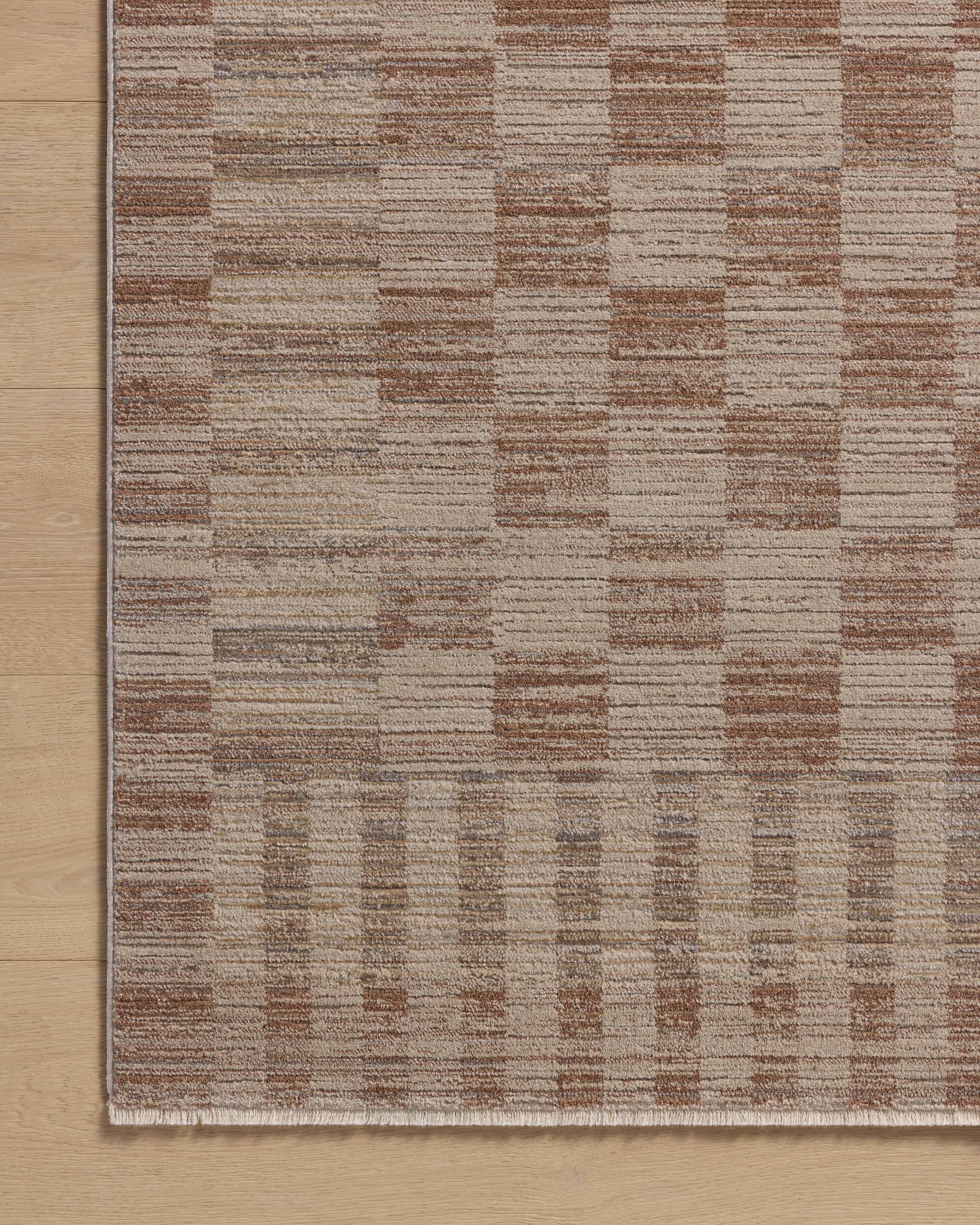Amber Lewis x Loloi Cali Brick / Natural RUGS - patterned Loloi