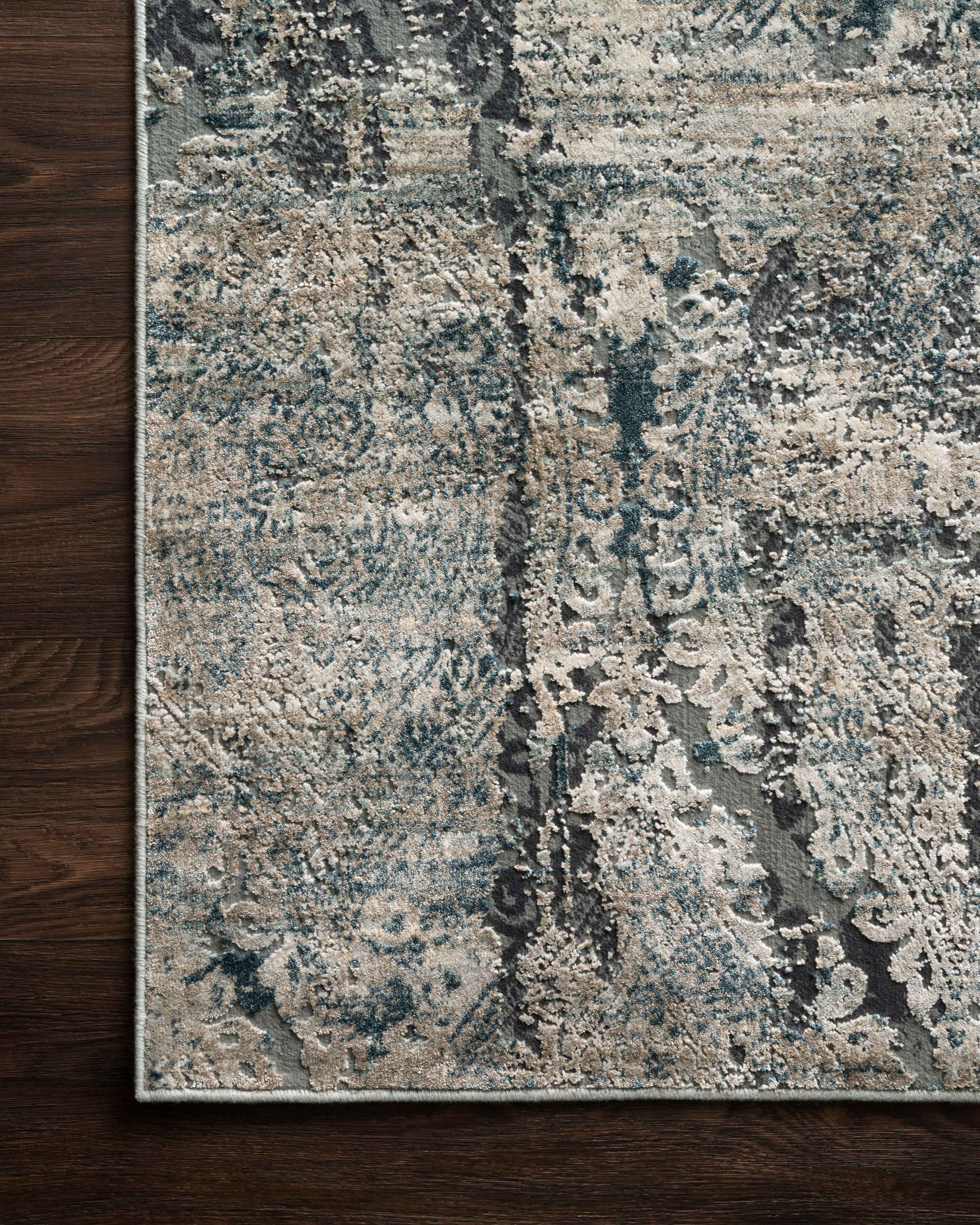 Loloi Cascade Taupe / Blue Rug RUGS - synthetic Loloi