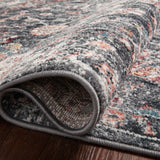 Loloi Cassandra Charcoal / Rust Rug Loloi