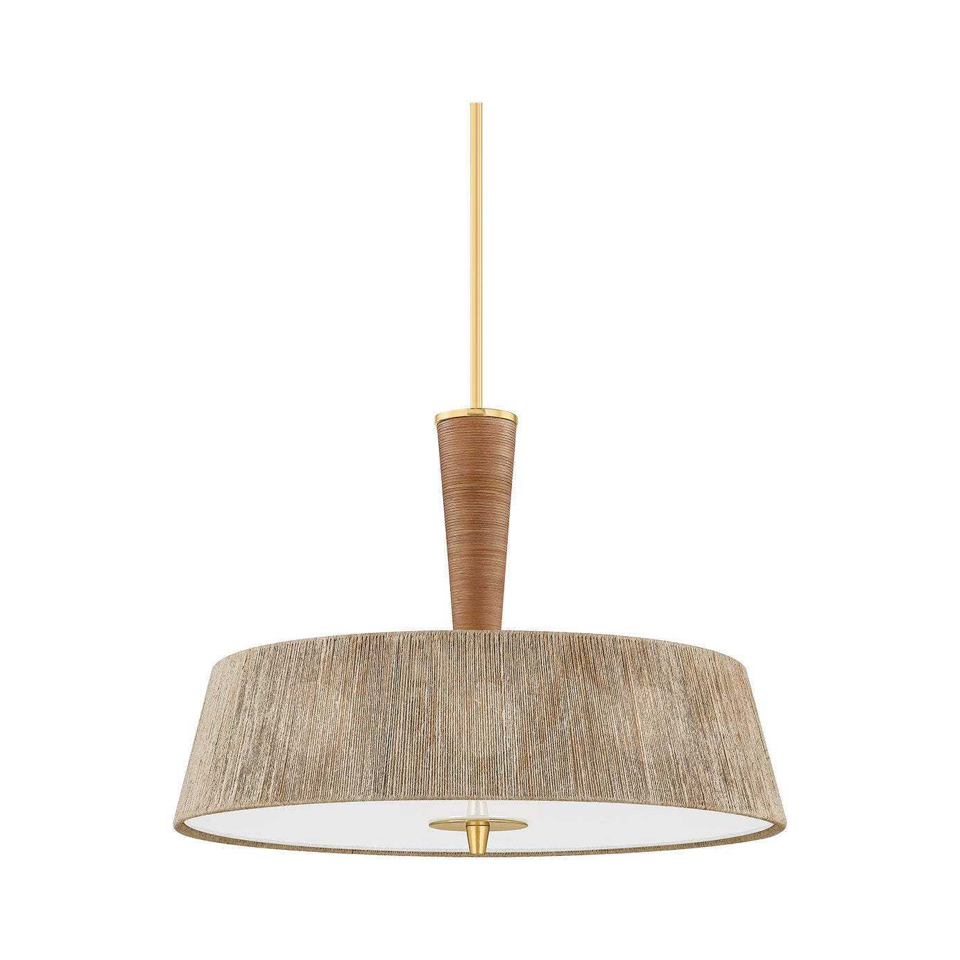George Pendant, Aged Brass Medium