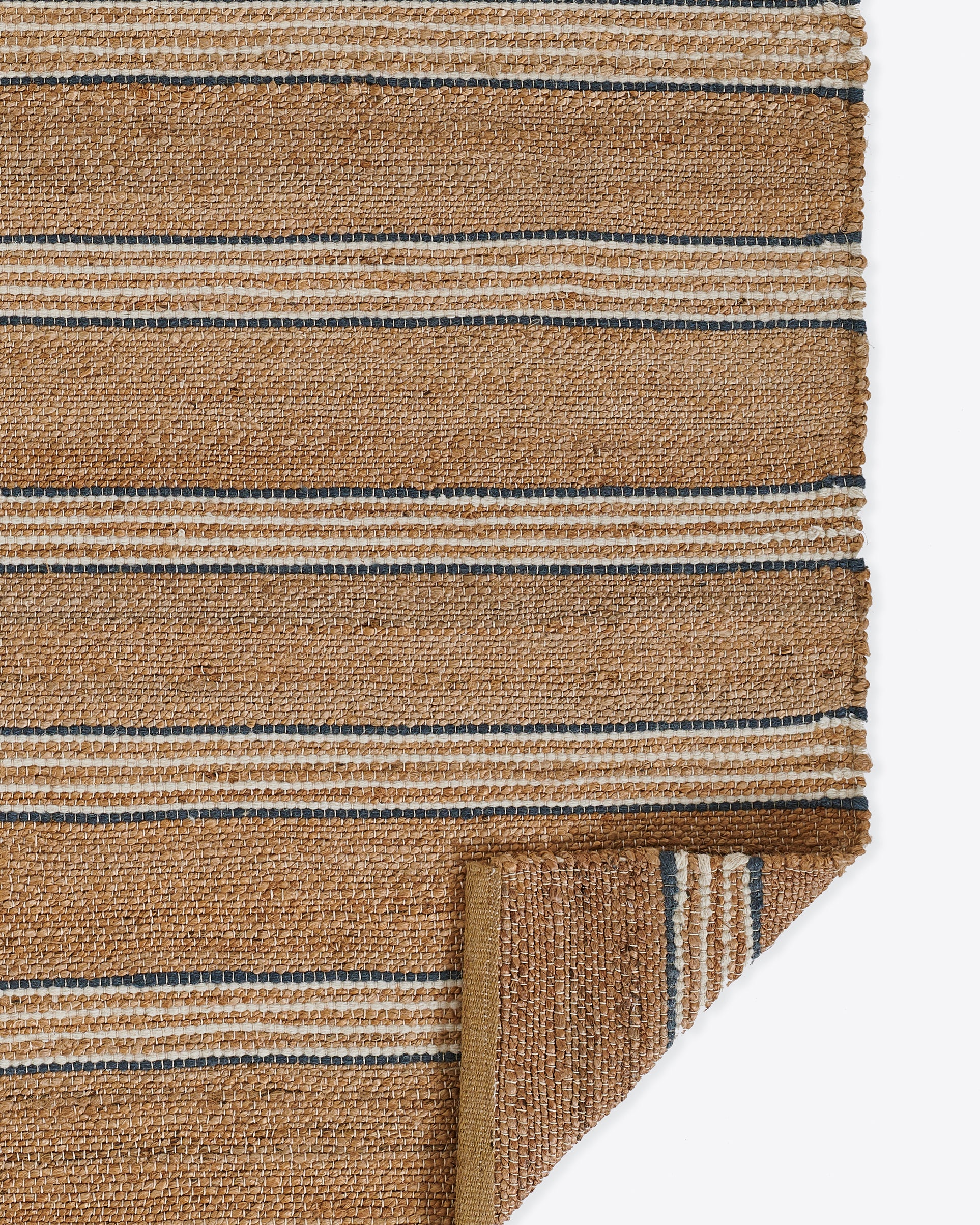 Chestnut Stripe Hand Woven Area Rug RUGS - jute Momeni