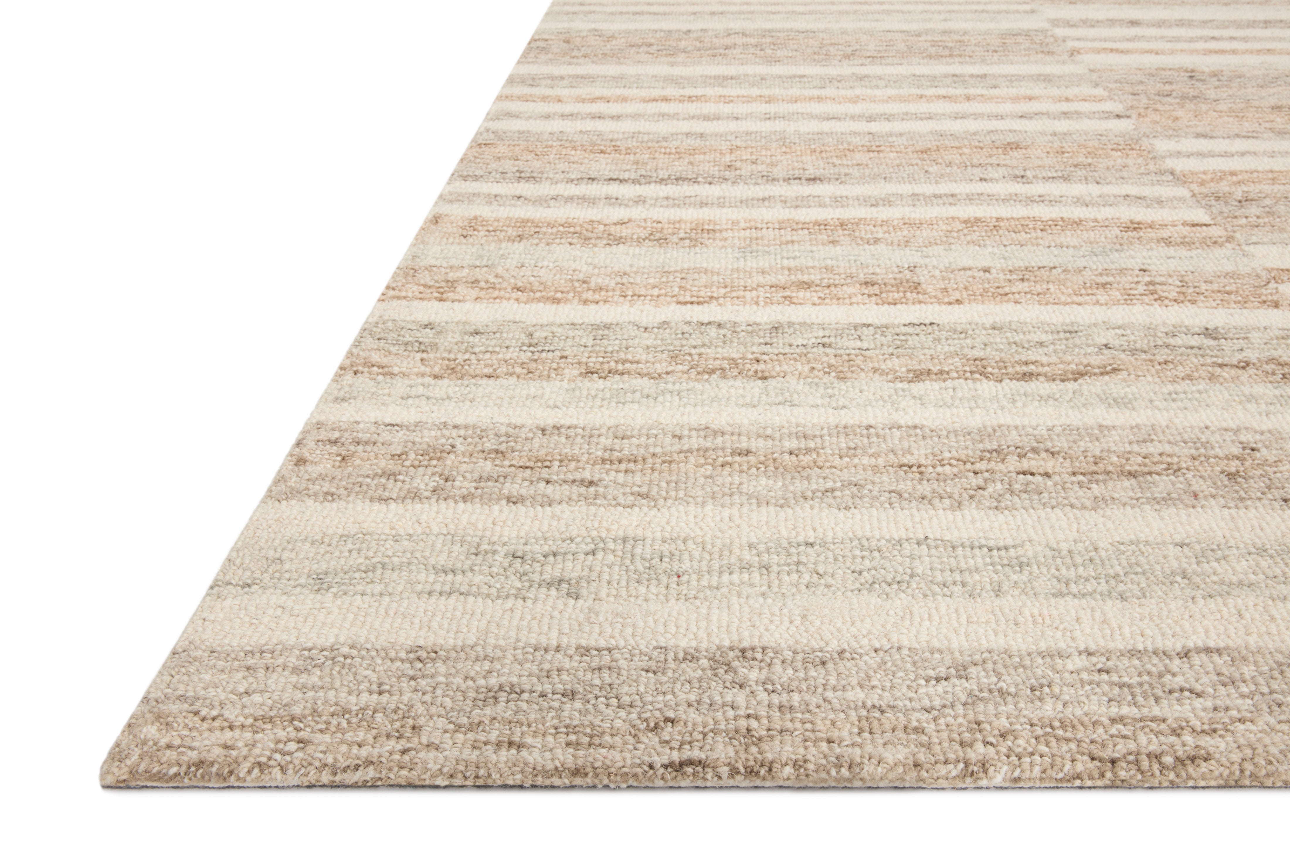 Chris Loves Julia x Loloi Chris Ivory / Clay Rug 1-RUGS Loloi